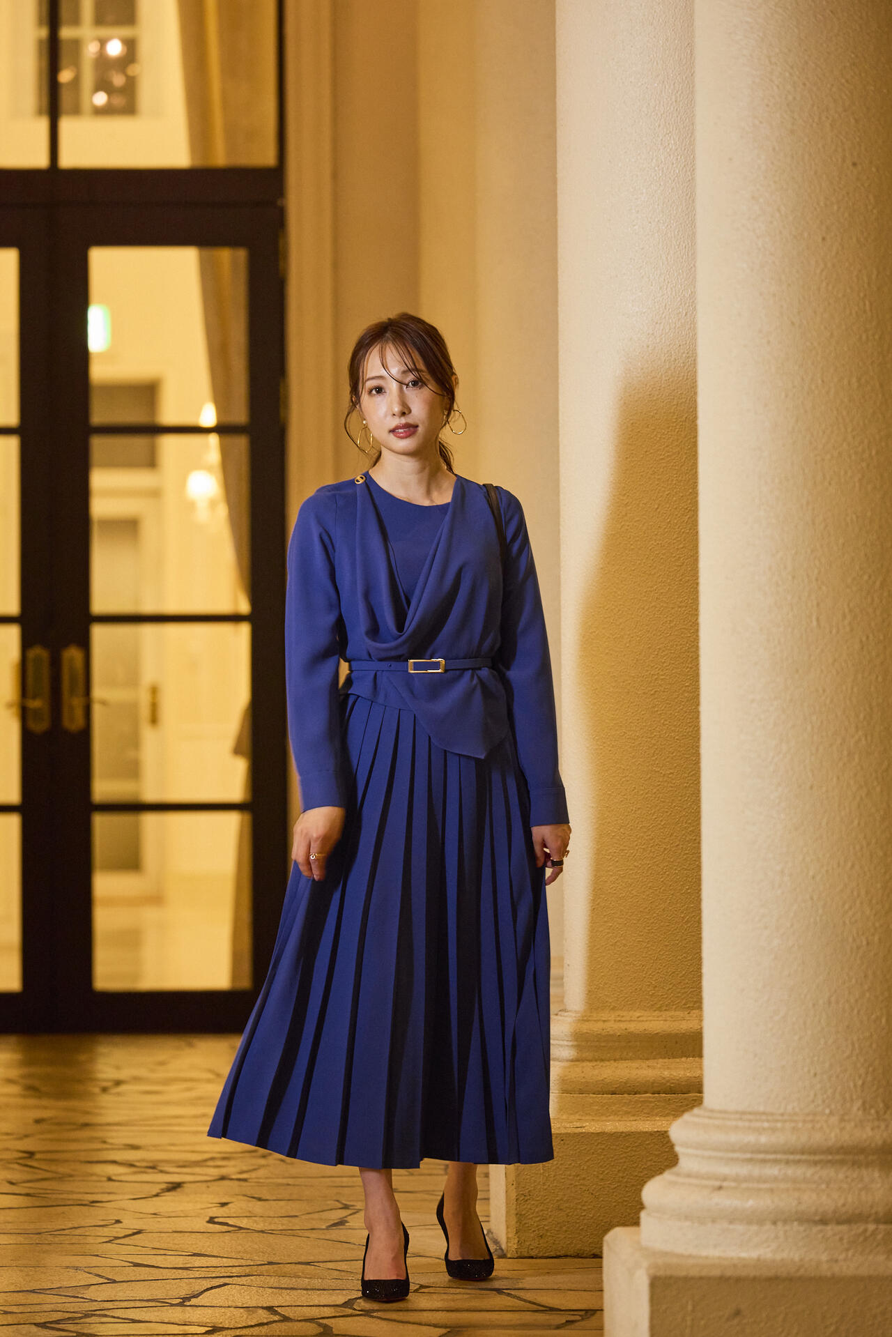 冨張愛コラボ] ドレーププリールワンピース | PINKY&DIANNE（ピンキー