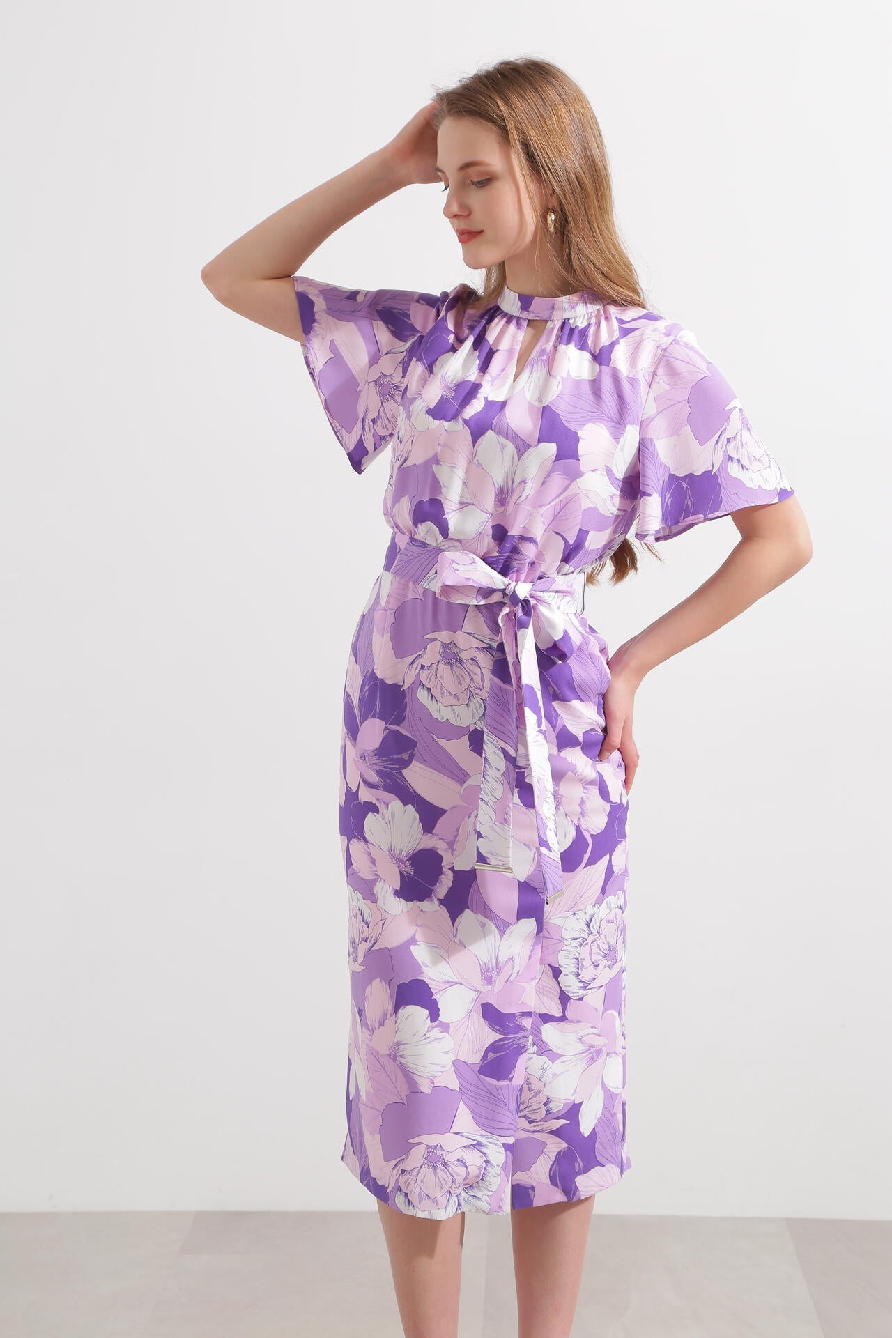 WEB限定品】グラフィカルフラワープリントワンピース | PINKY&DIANNE