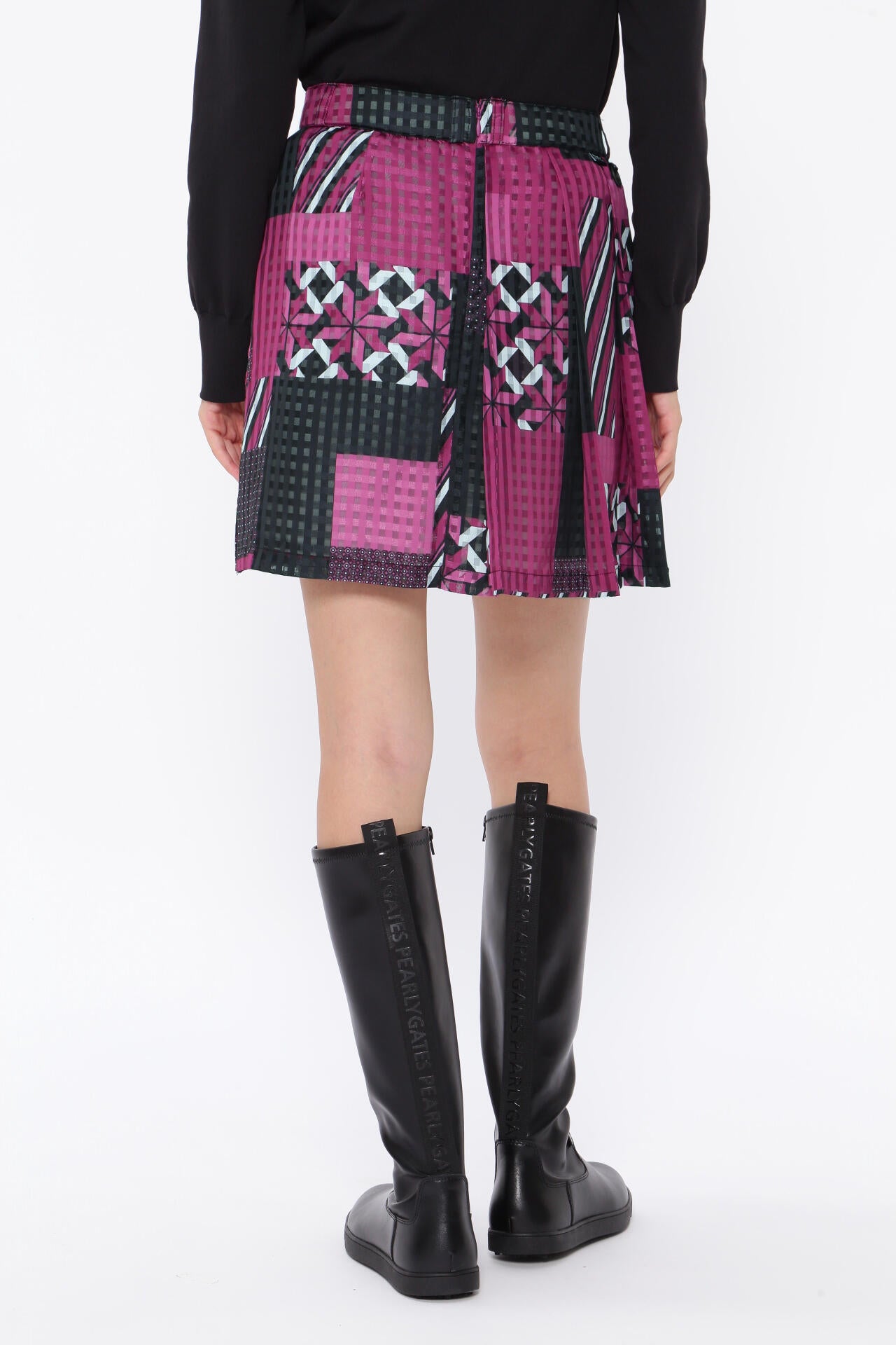 パーリーゲイツ PEARLY GATES 2025チェックドットスカート 0 パーリー