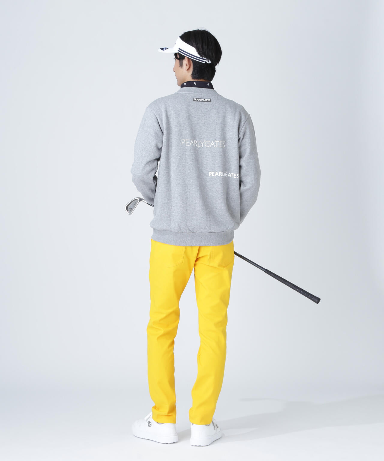 新品 PGG パーリーゲイツ スウェット 裏起毛 ブラック モックネック 4