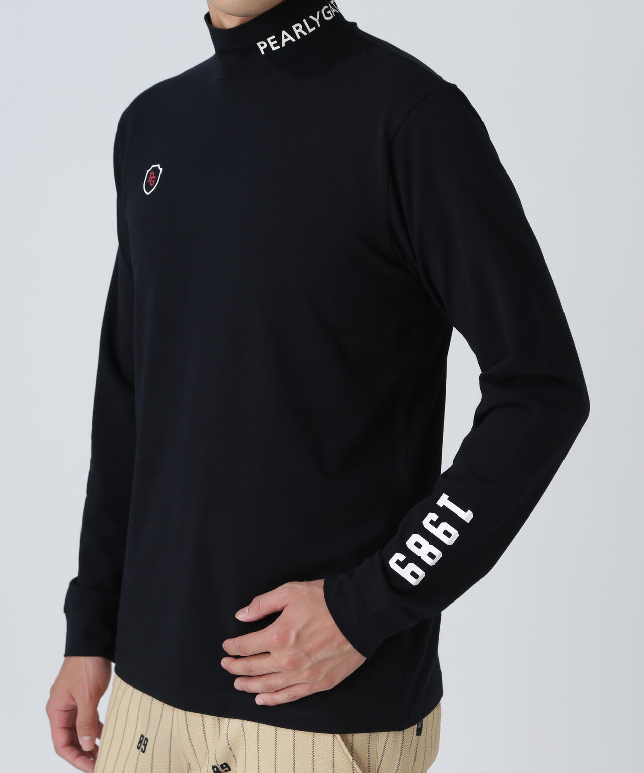 綿ベア天竺長袖ハイネックカットソー | PEARLY GATES（パーリーゲイツ