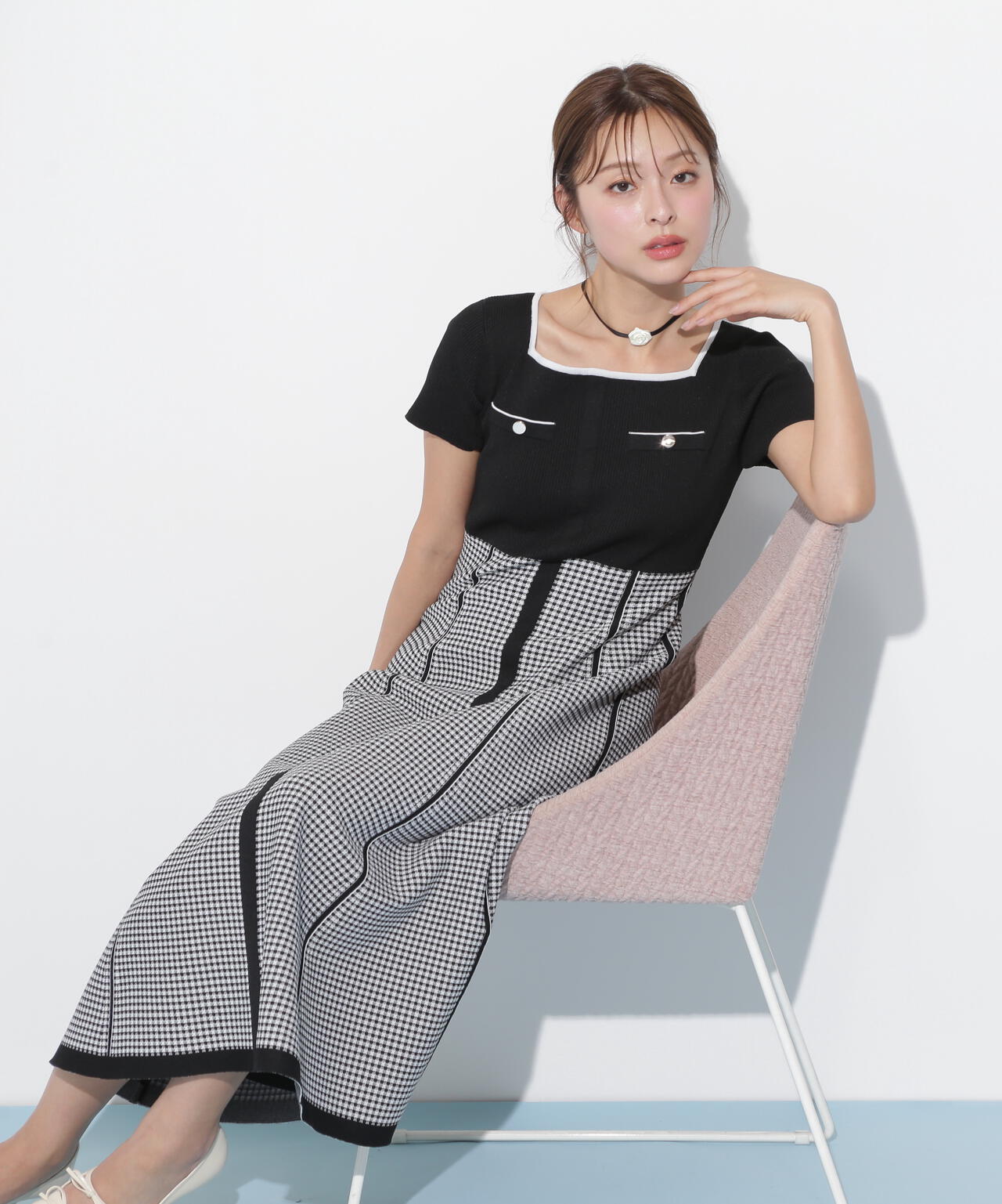 ジャガードニットフレアワンピース | JILL by JILL STUART（ジル バイ