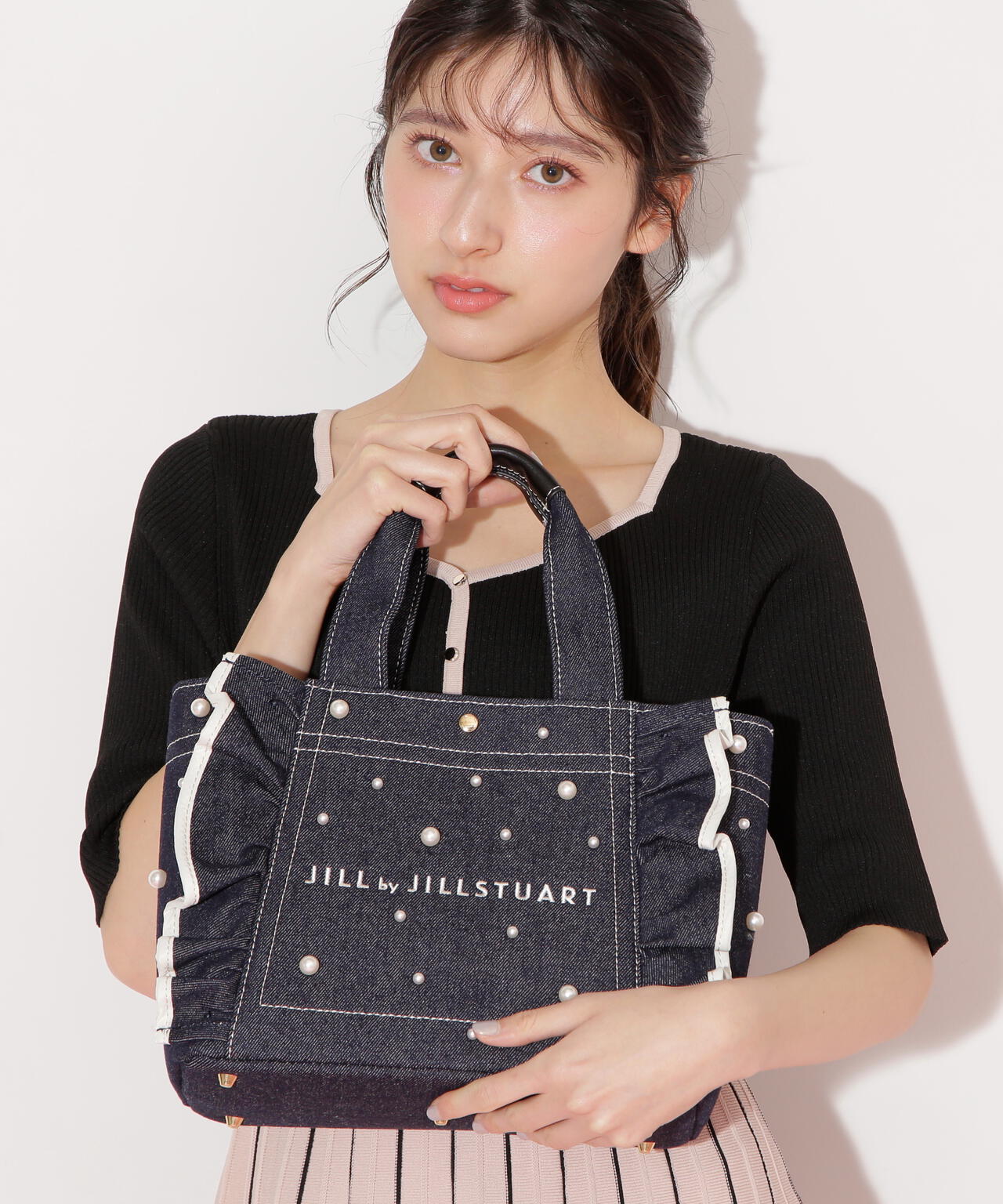 3Dパールフリルトートバッグ | JILL by JILL STUART（ジル バイ ジル