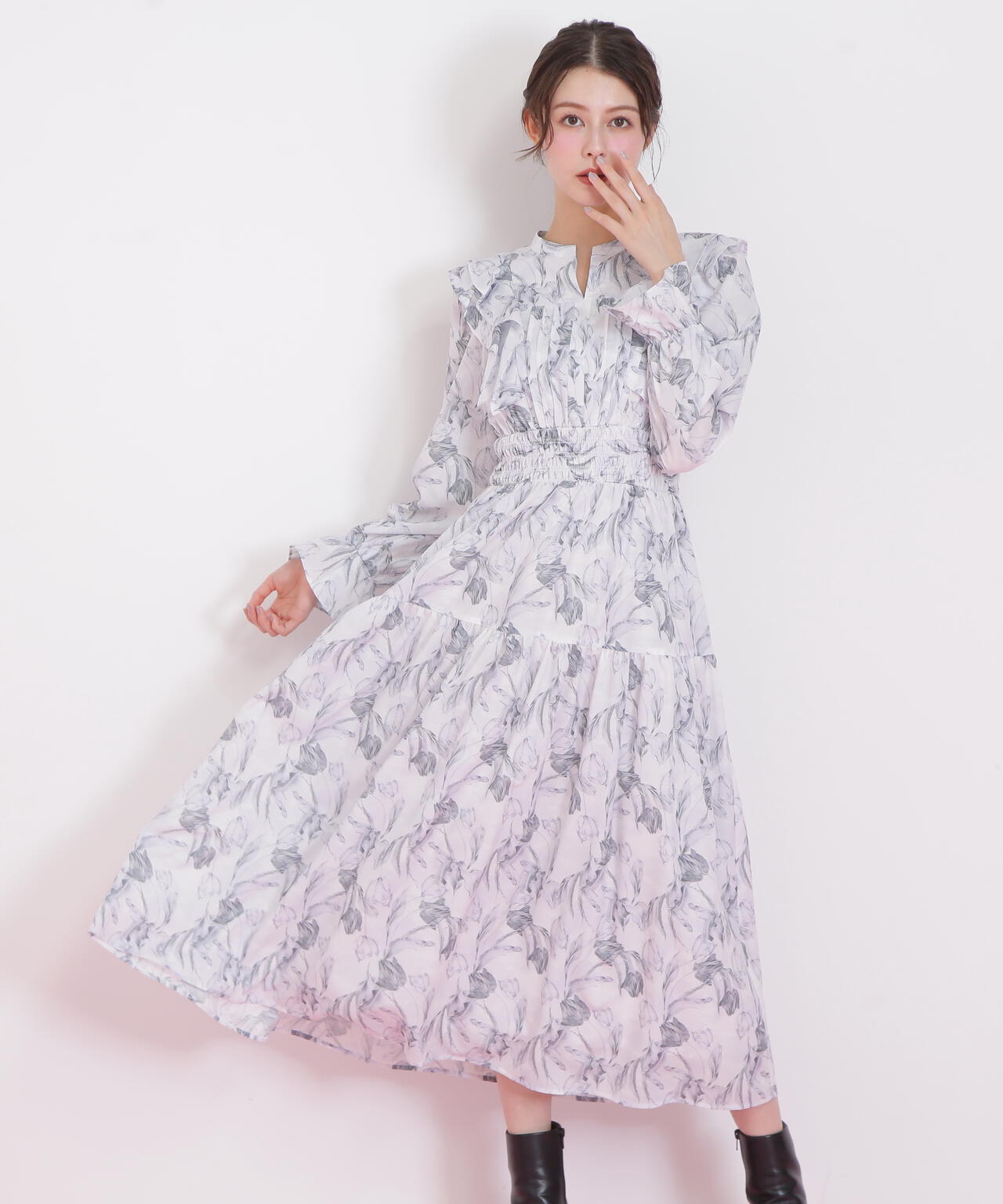 ピンタック花柄ワンピース | JILL by JILL STUART（ジル バイ ジル