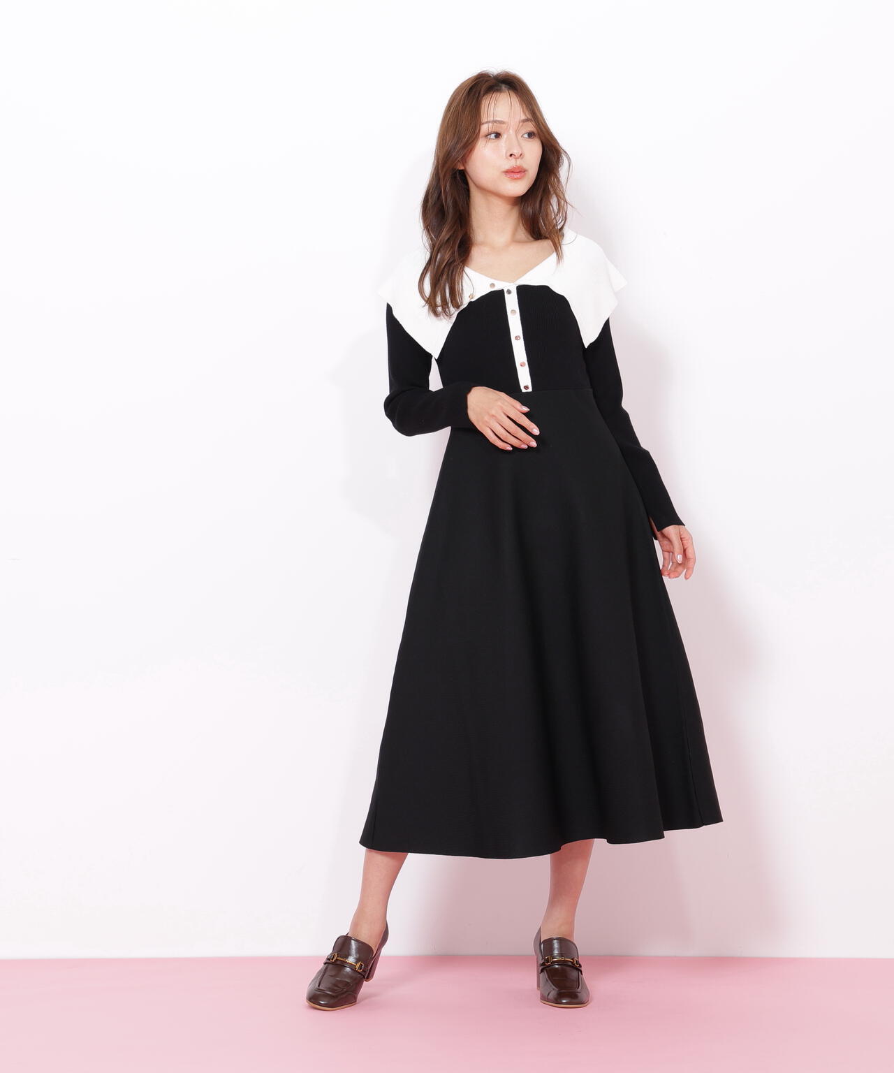 ビッグカラーニットワンピース | JILL by JILL STUART（ジル バイ ジル