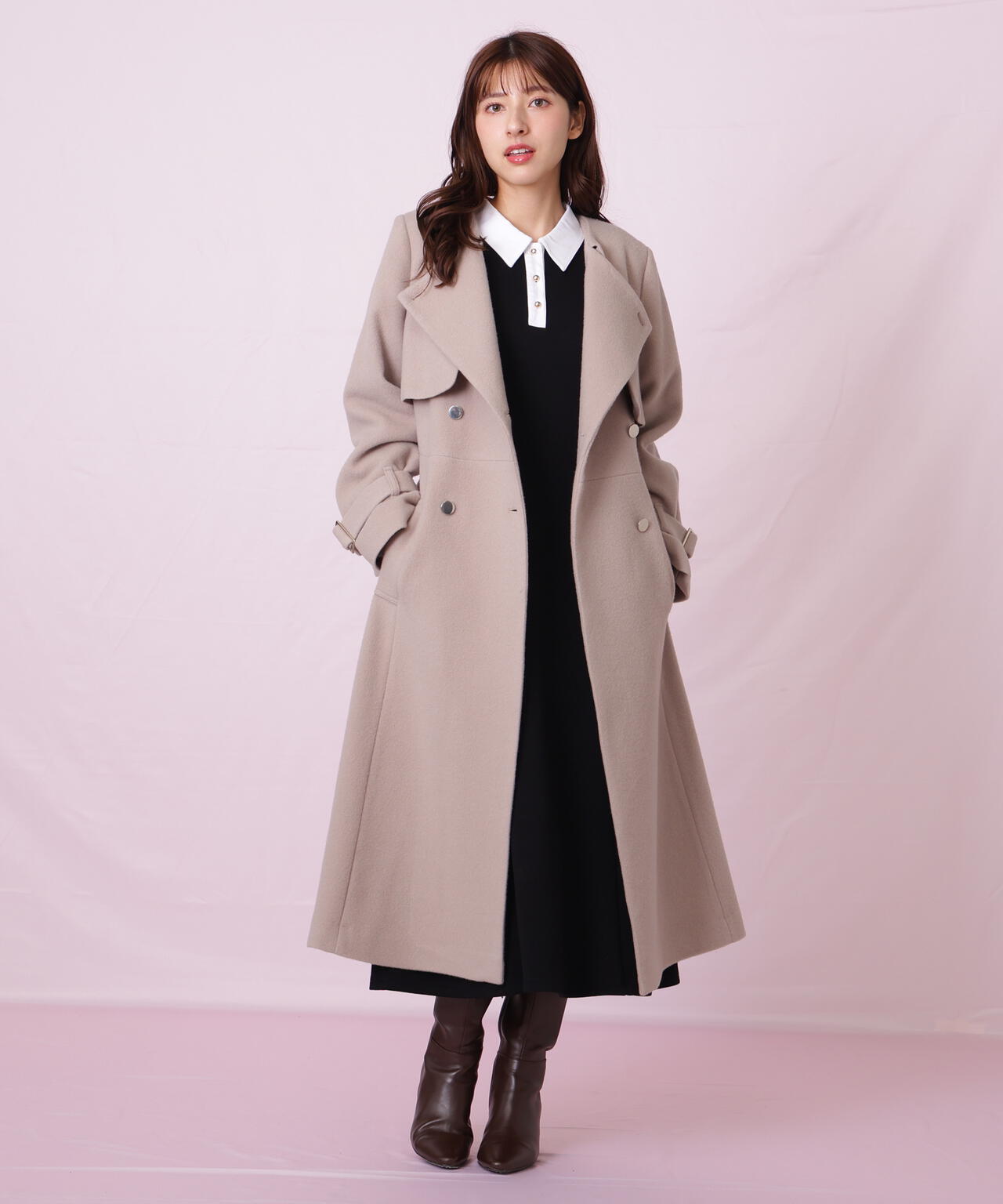 ノーカラードレストレンチコート | JILL by JILL STUART（ジル バイ