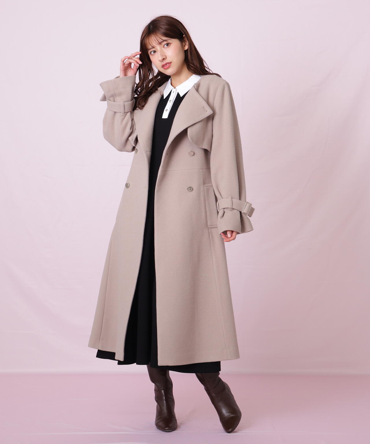 ノーカラードレストレンチコート | JILL by JILL STUART（ジル バイ