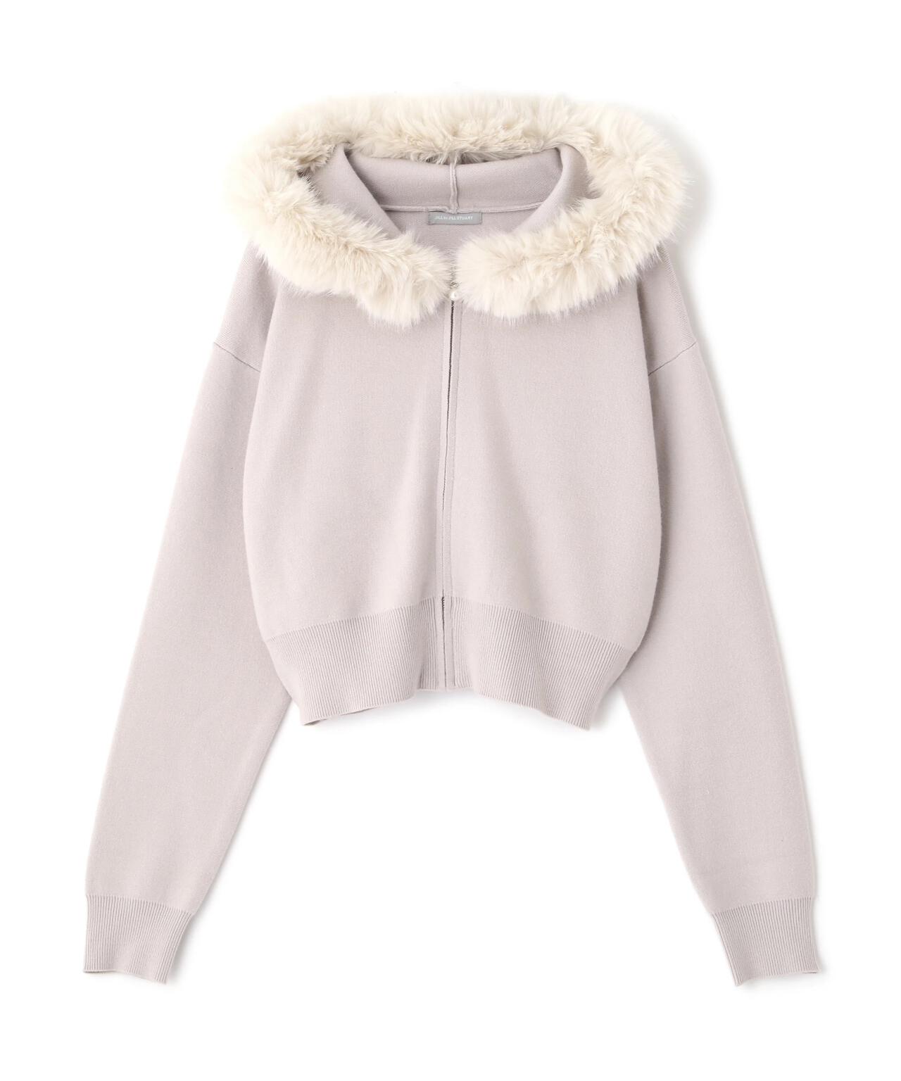 フェイクファー付きニットパーカー | JILL by JILL STUART（ジル バイ