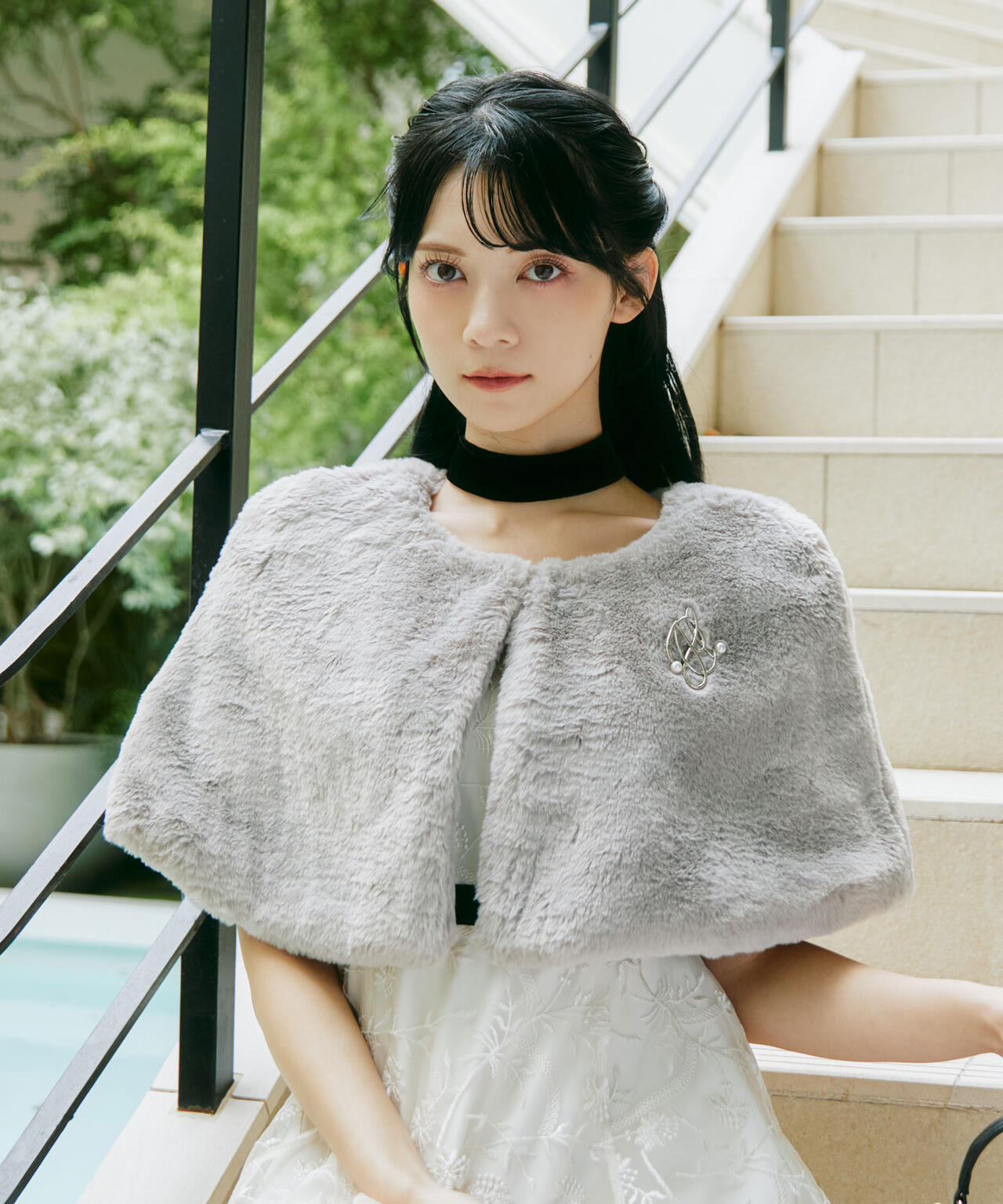 mikuさんコラボ＞フェイクファーケープ | JILL by JILL STUART