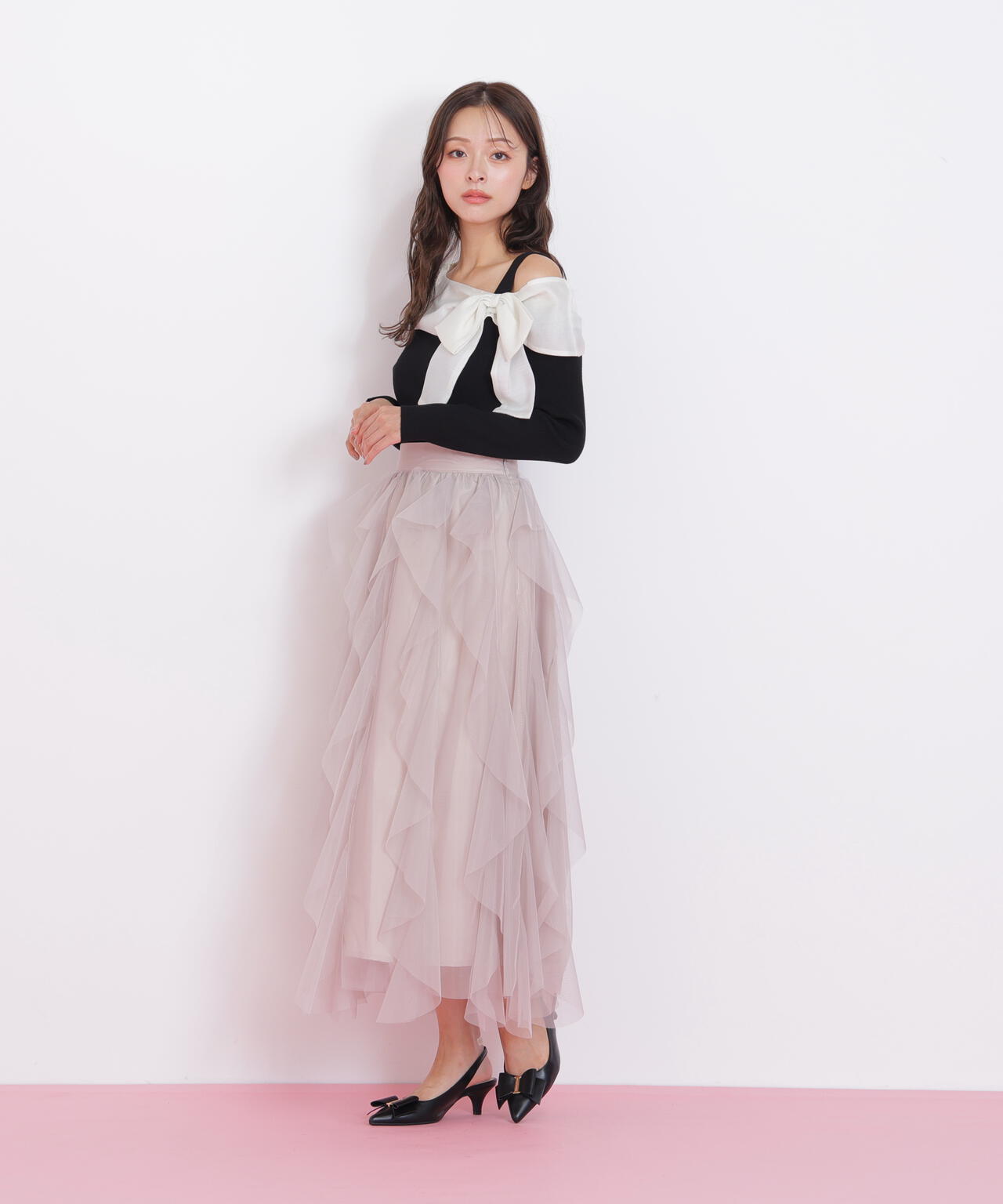 アシメリボンニット | JILL by JILL STUART（ジル バイ ジル