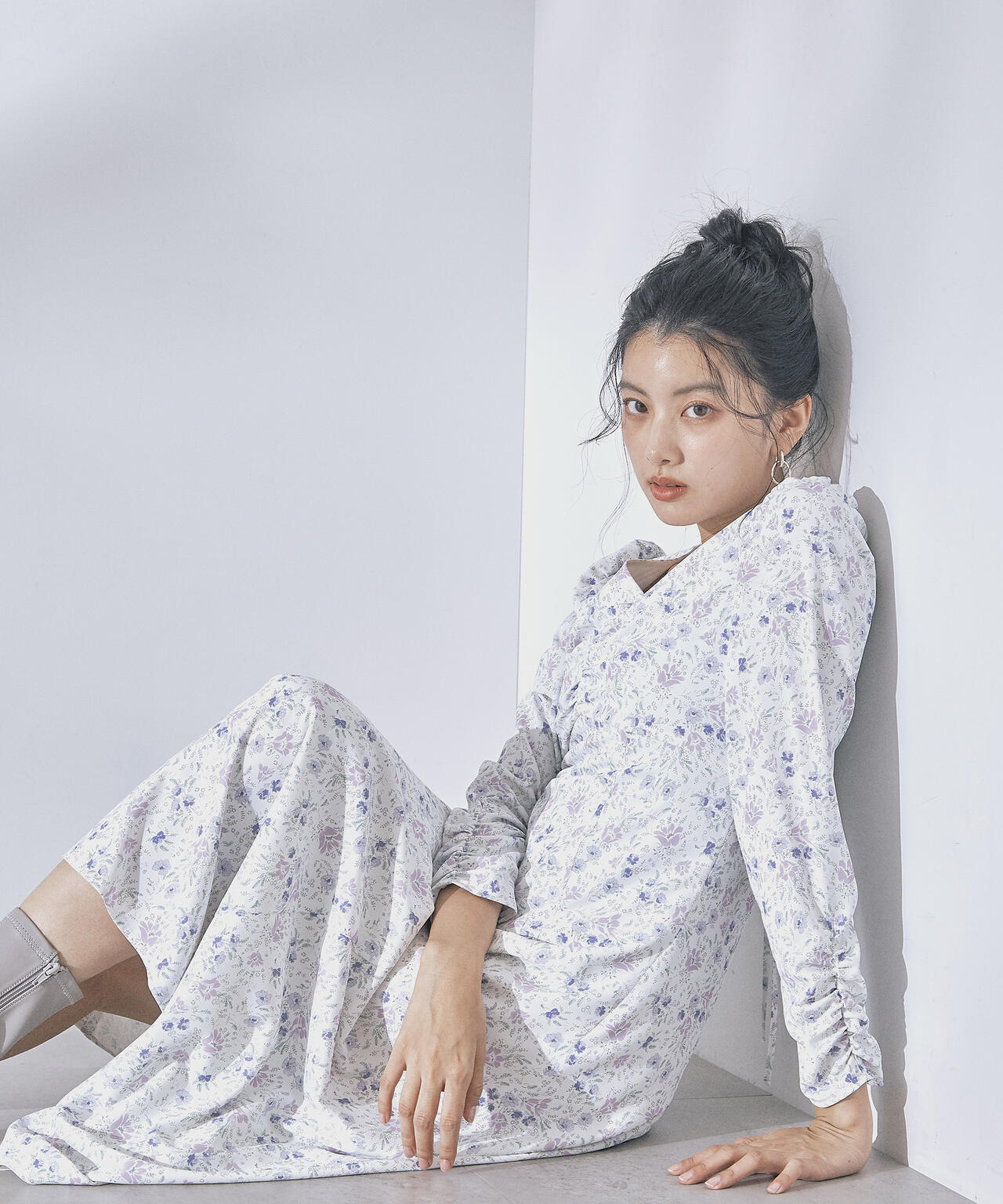 フラワープリントワンピース | PROPORTION BODY DRESSING