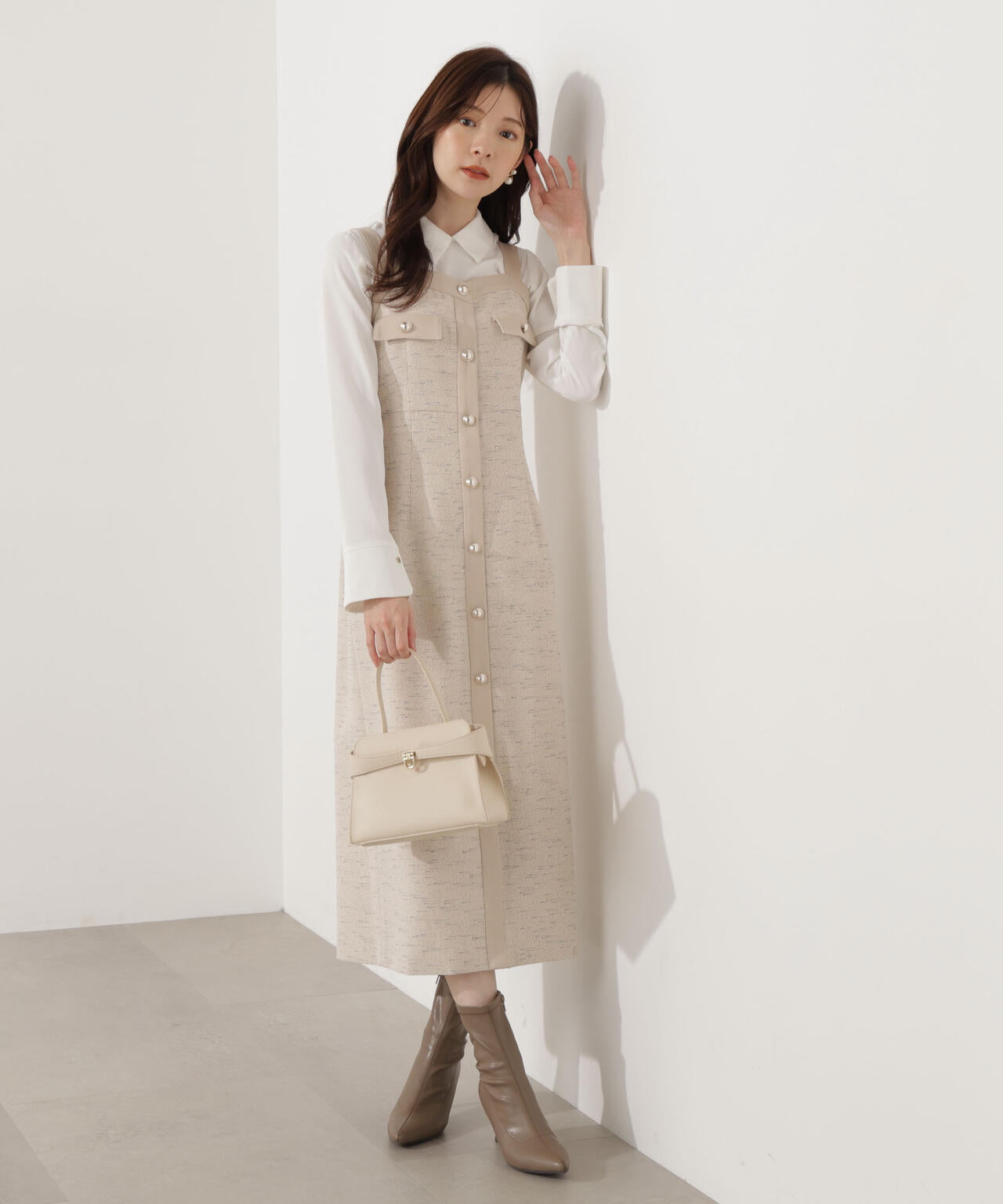 ツイードロングジャンスカ | PROPORTION BODY DRESSING