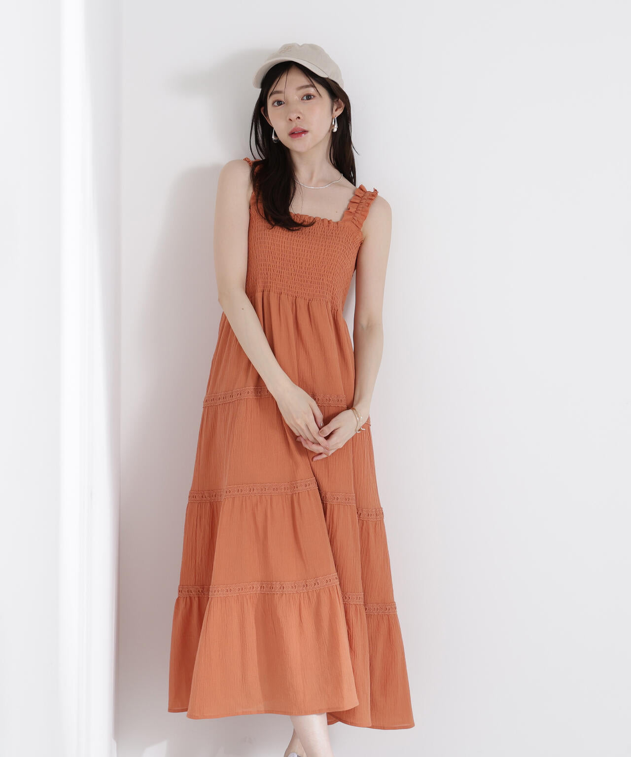 EDIT COLOGNE》レース付きティアードワンピース | PROPORTION BODY