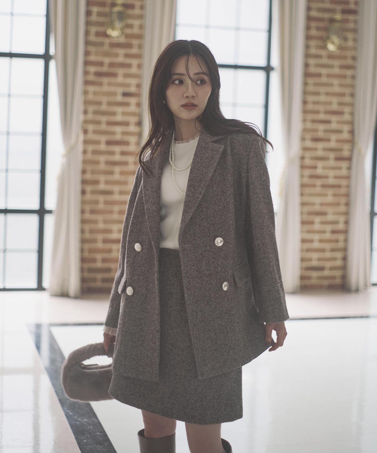 青島心さん着用】ツイードジャケット | PROPORTION BODY DRESSING