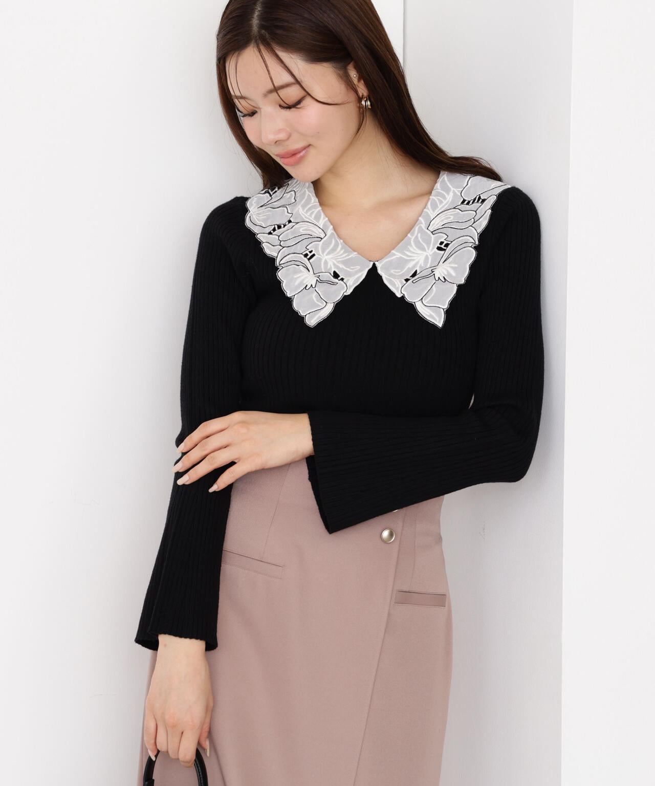 レース襟付きニット | PROPORTION BODY DRESSING（プロポーション