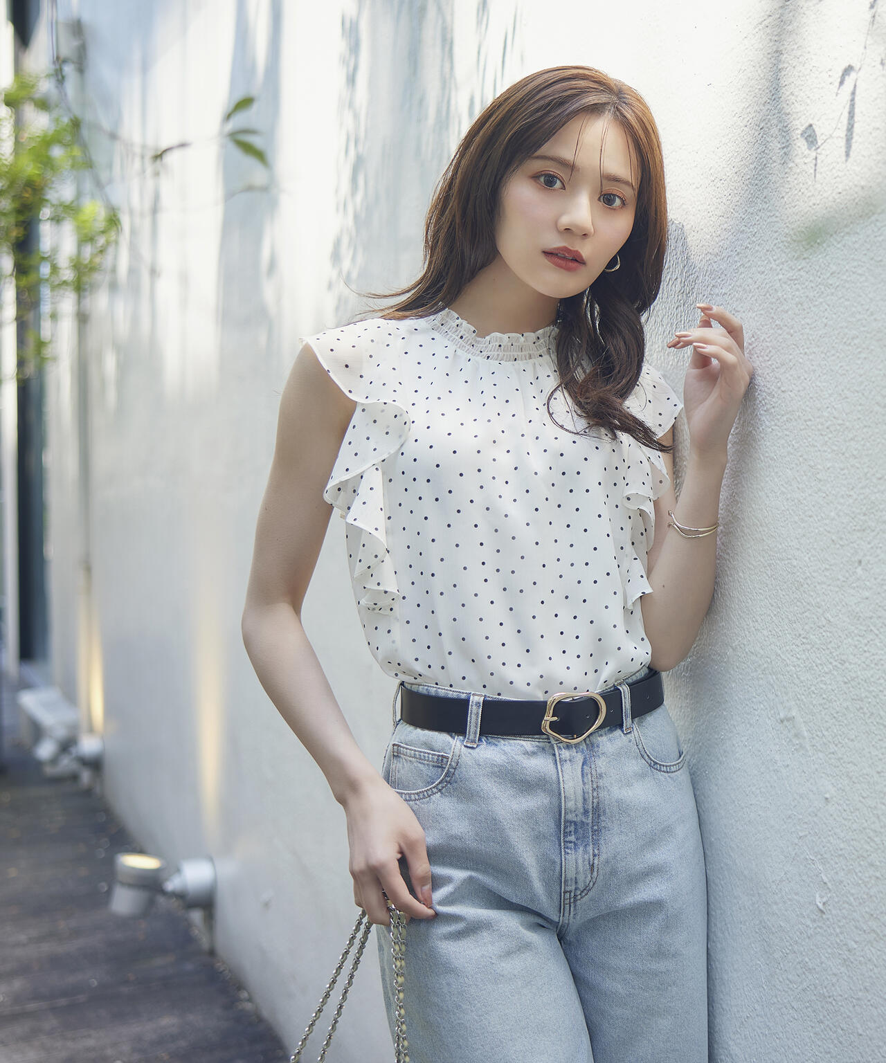 ドット柄半袖ブラウス | PROPORTION BODY DRESSING（プロポーション