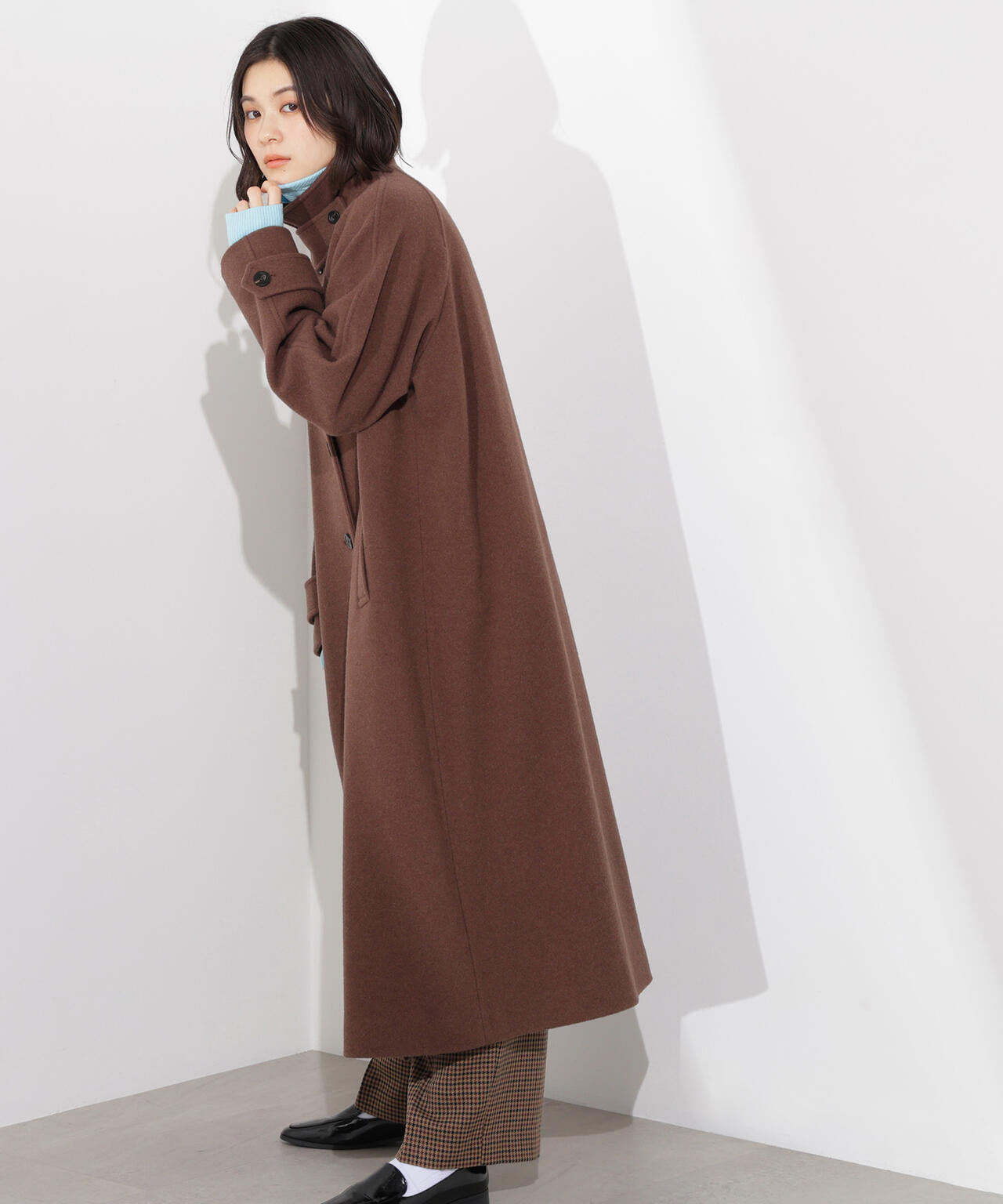岸本セシルさん着用】ステンカラーロングコート | N. Natural Beauty