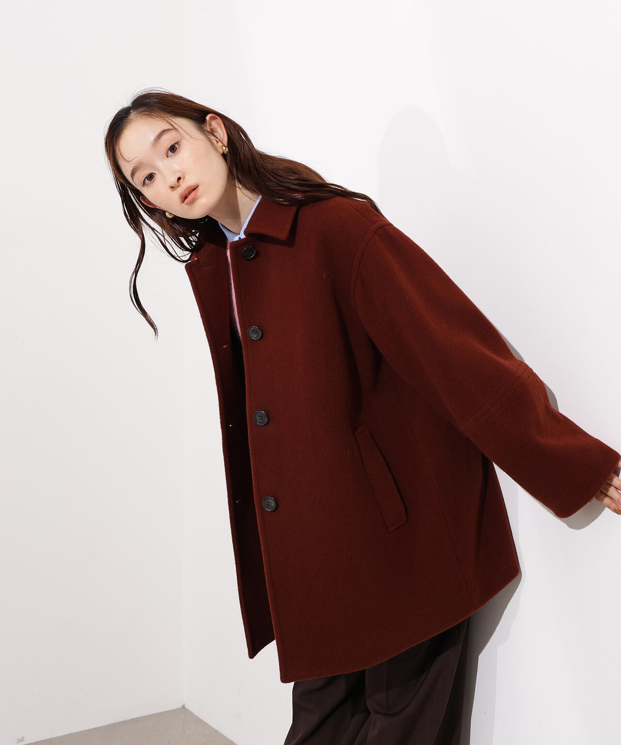 ステンカラーミディコート | N. Natural Beauty Basic*（エヌ