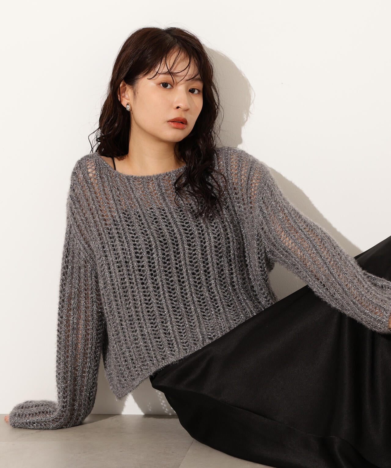 小室安未さん着用】クロップド透かし編みニット | N. Natural Beauty