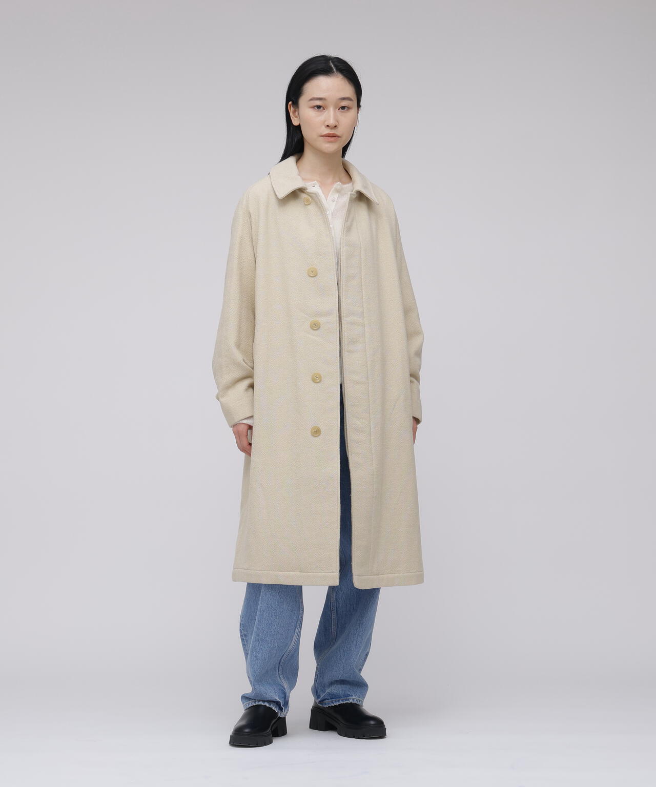 blurhms / CLASSIC WOOL BALMACAAN COAT | THE LIBRARY（ザ ライブ