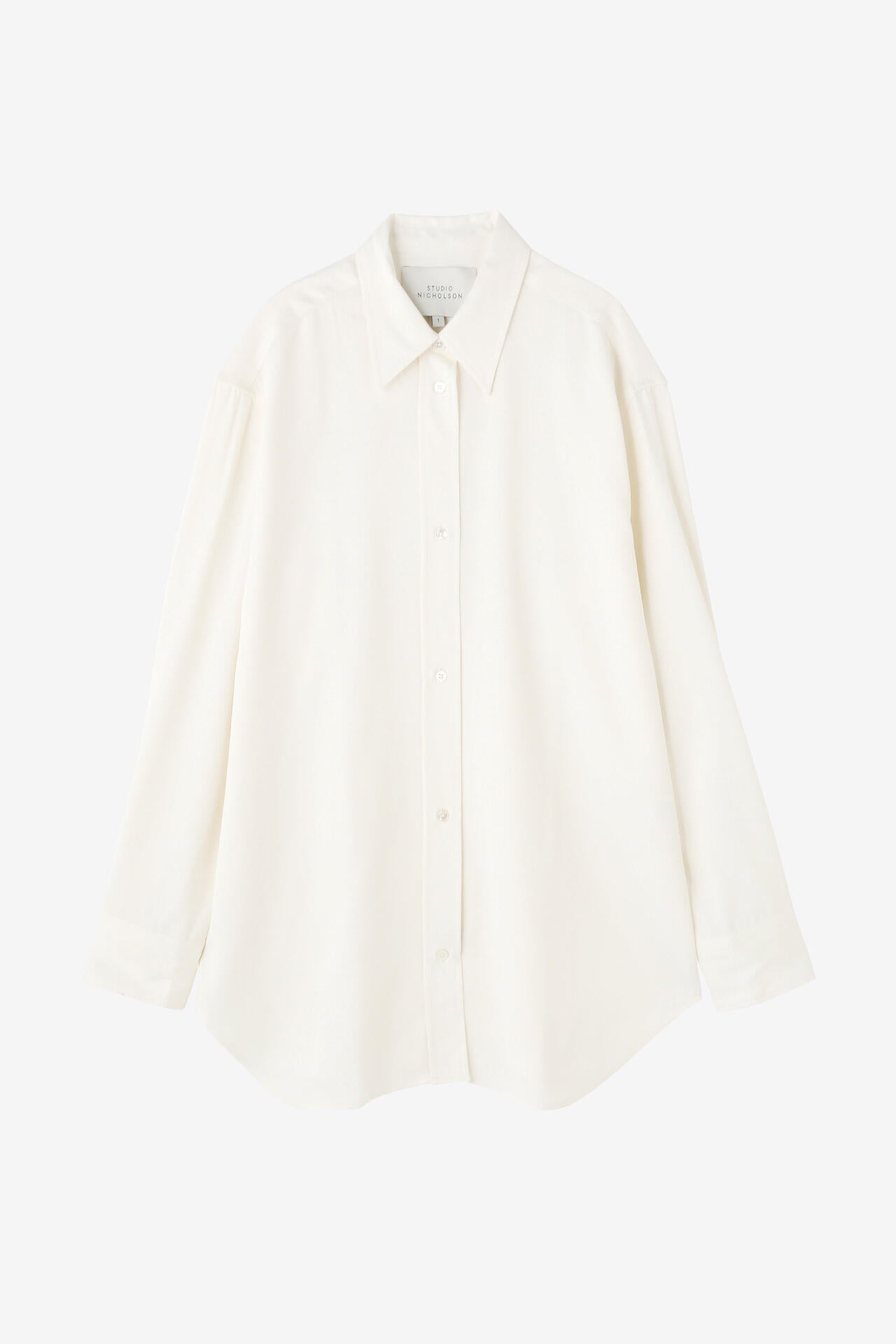 STUDIO NICHOLSON / CREPE BK VISC SATIN OVERSHIRT | THE LIBRARY（ザ