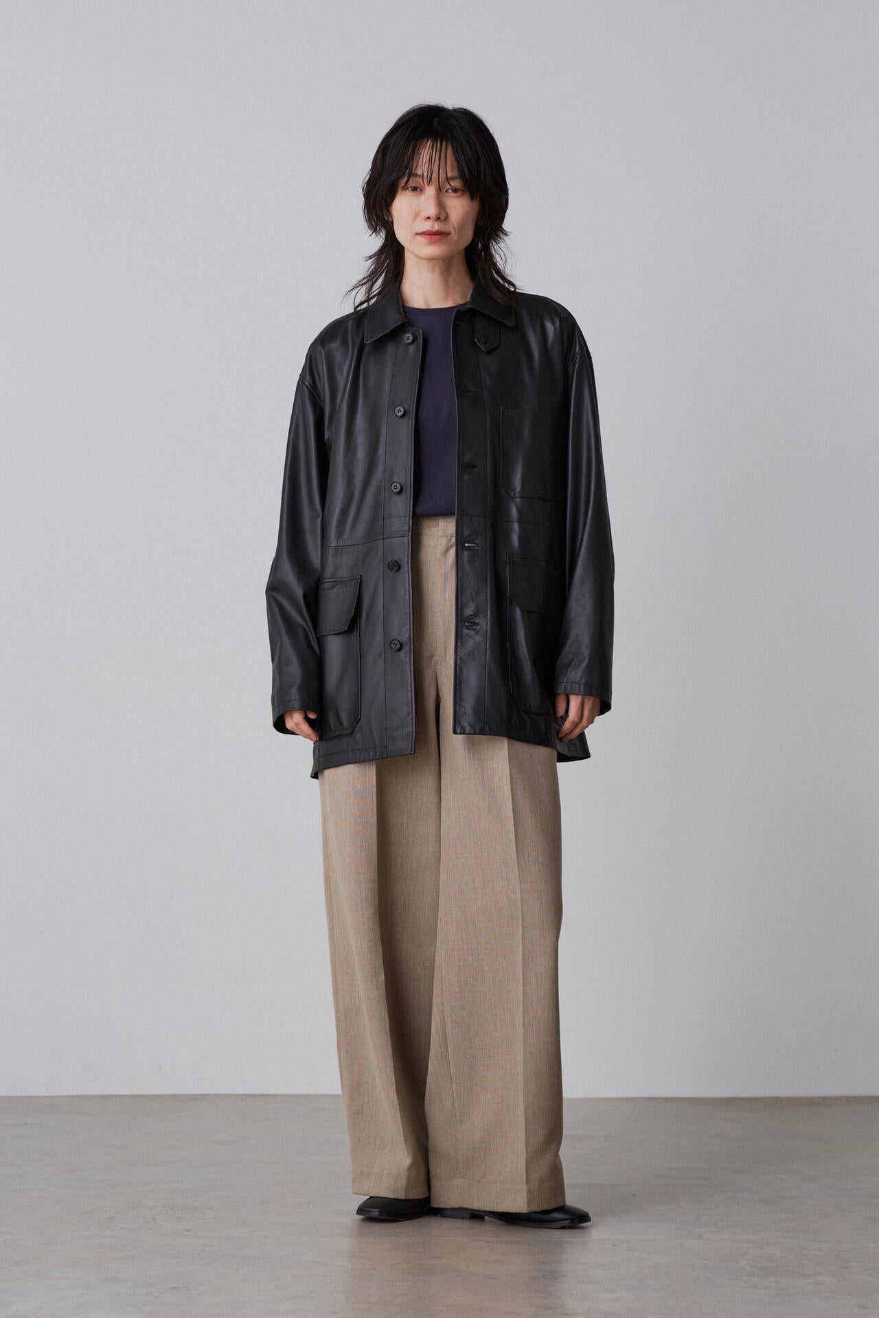 YLEVE / GLOVE SHEEP LEATHER COVERALL JACKET | YLÈVE（イレーヴ