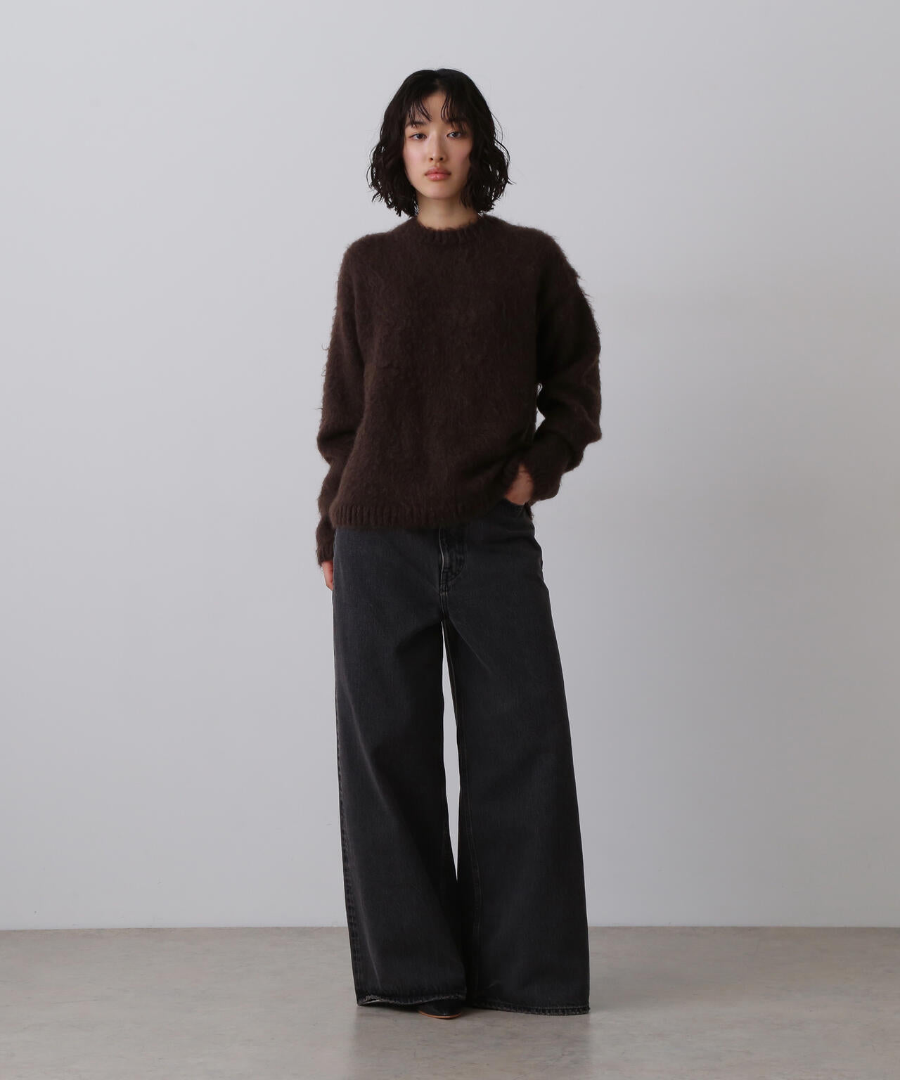 YLEVE / MOHAIR NAPPING KNIT PULL OVER | YLÈVE（イレーヴ） ｜【公式