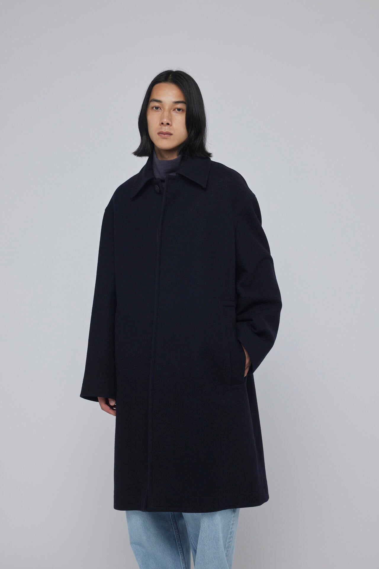 STUDIO NICHOLSON / MELTON WOOL OVERCOAT | THE LIBRARY（ザ ライブ