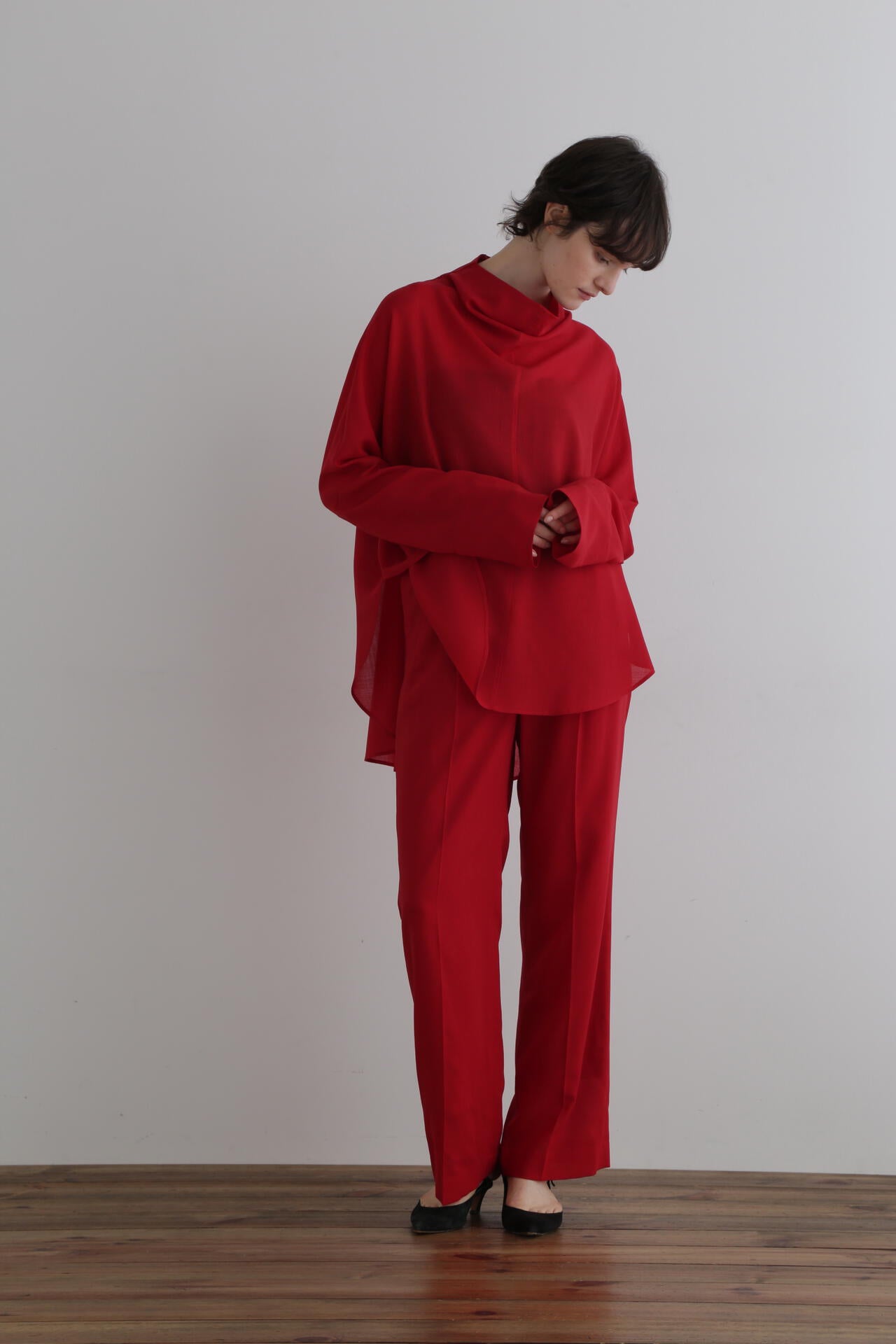 シアーウールローンハイネックブラウス | LE PHIL（ル フィル