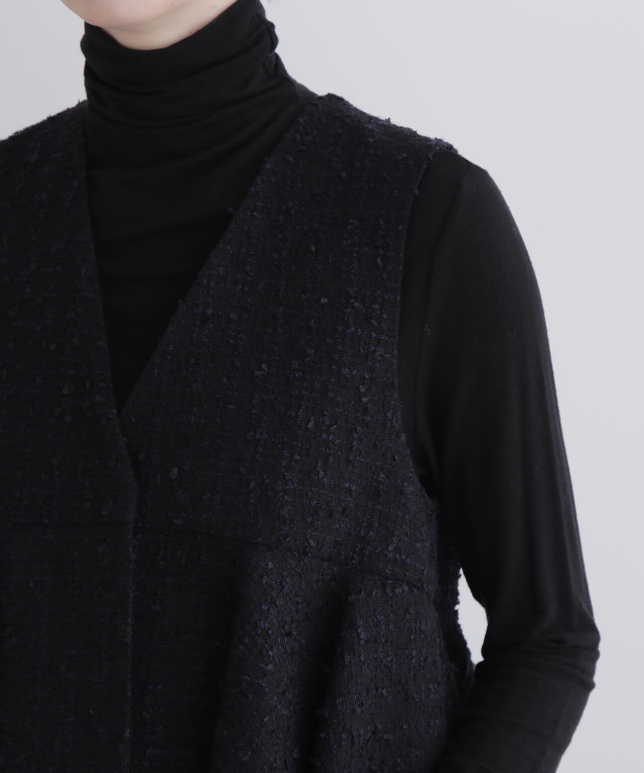 ツイードVネックジレ | LE PHIL（ル フィル） ｜【公式】通販mix.tokyo