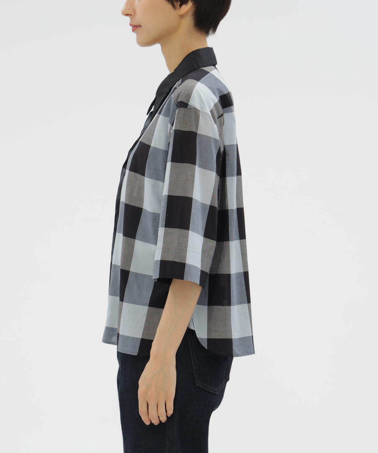 COTTON GINGHAM CHECK SHIRT | MARGARET HOWELL（マーガレット