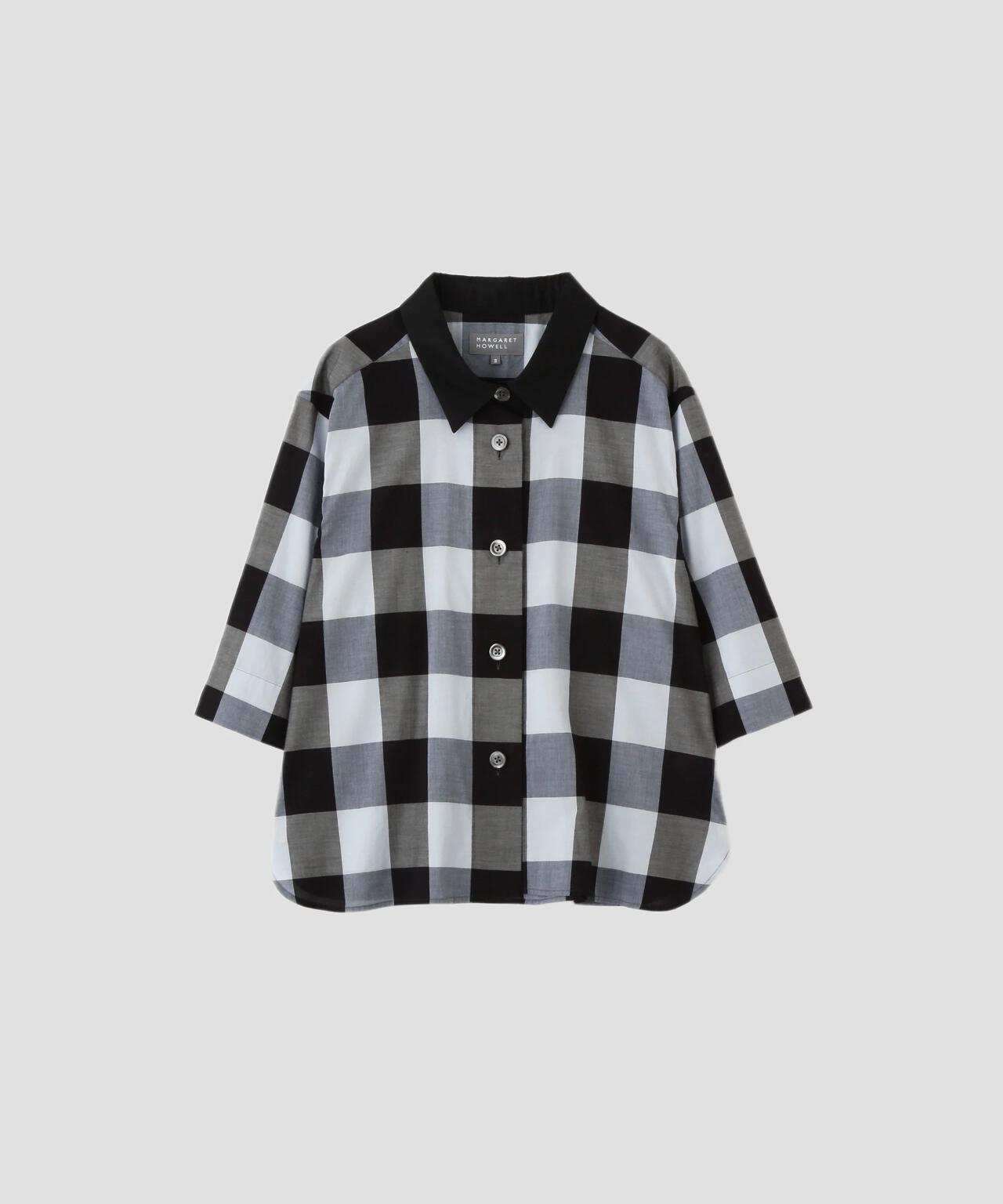COTTON GINGHAM CHECK SHIRT | MARGARET HOWELL（マーガレット
