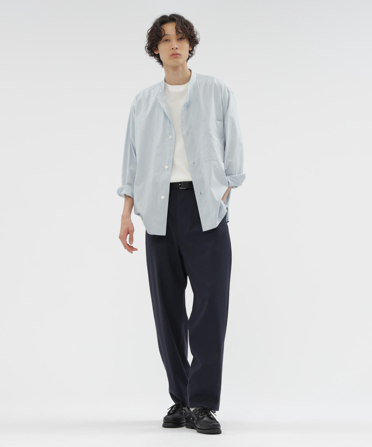FINE WOOL POPLIN TROUSERS | MARGARET HOWELL（マーガレット