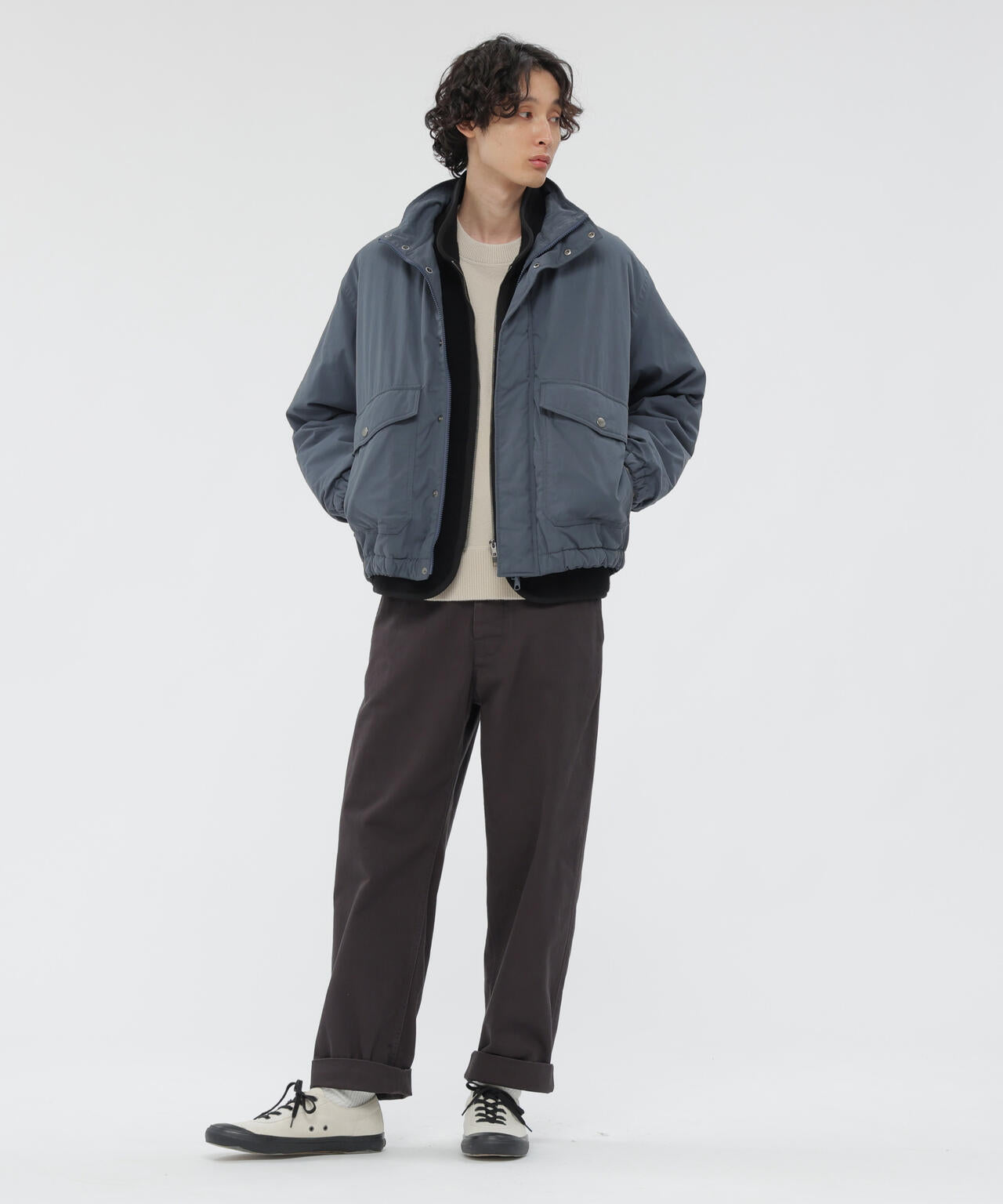 LIGHTWEIGHT COTTON NYLON CANVAS BLOUSON | MARGARET HOWELL