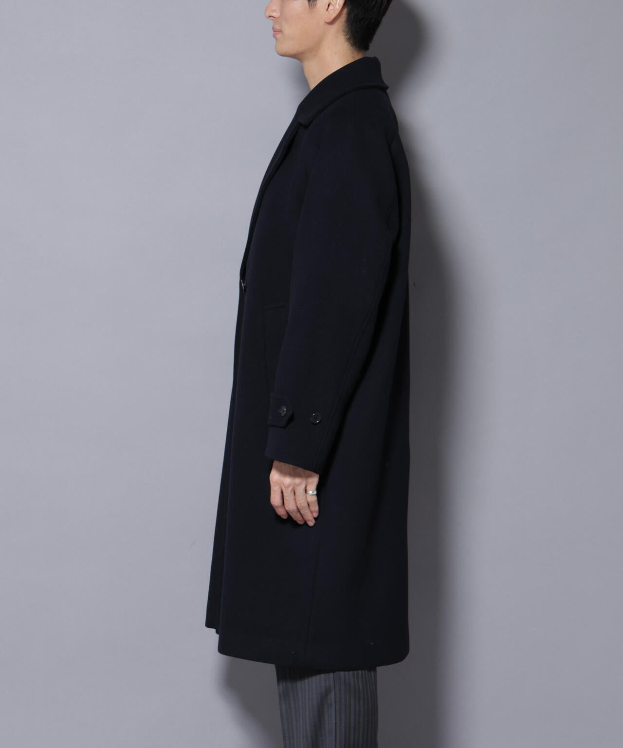 ウールカシミヤメルトンダブルコート | NANO universe（ナノ