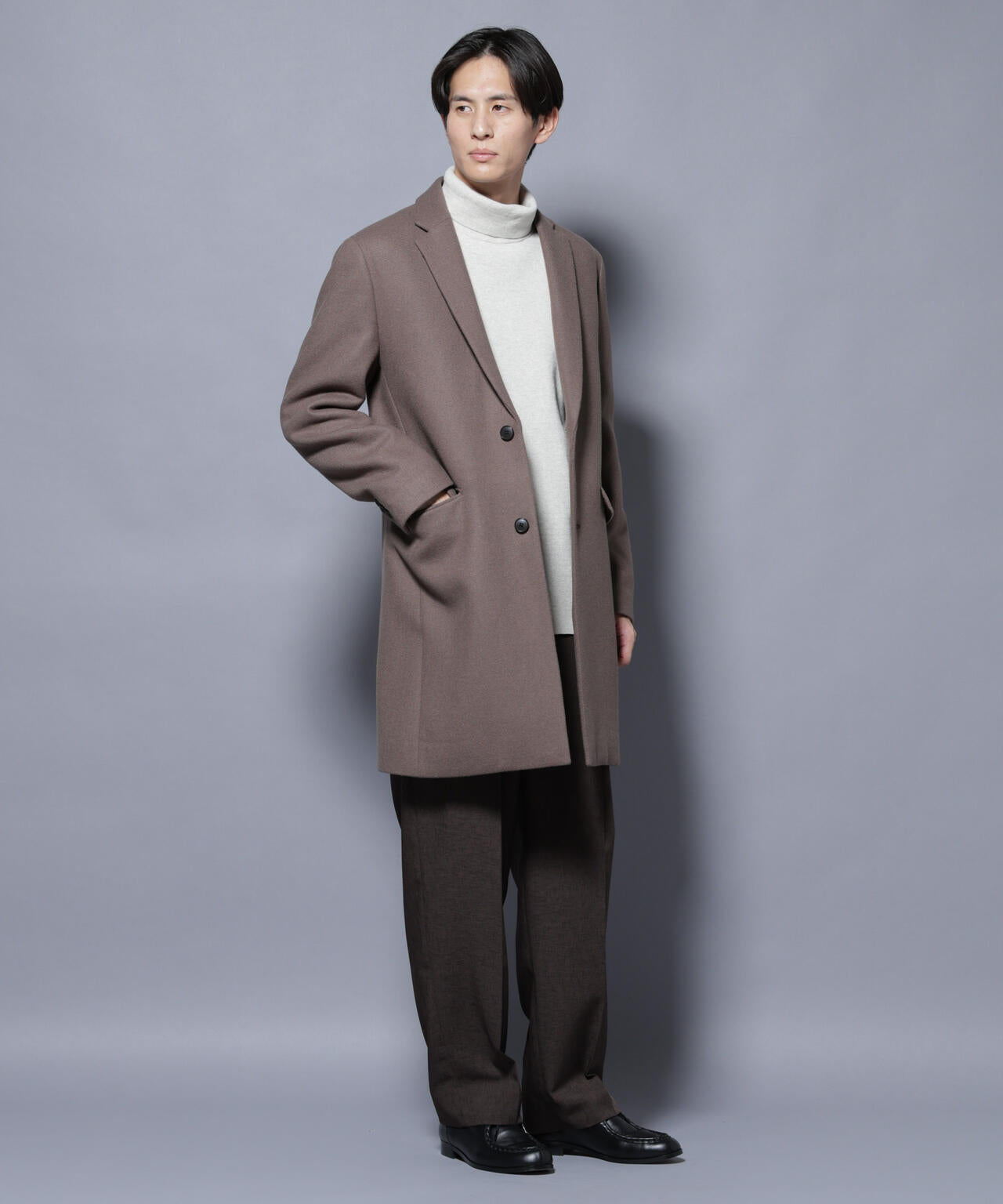 ウール/Nメルトンチェスターコート | NANO universe（ナノ・ユニバース