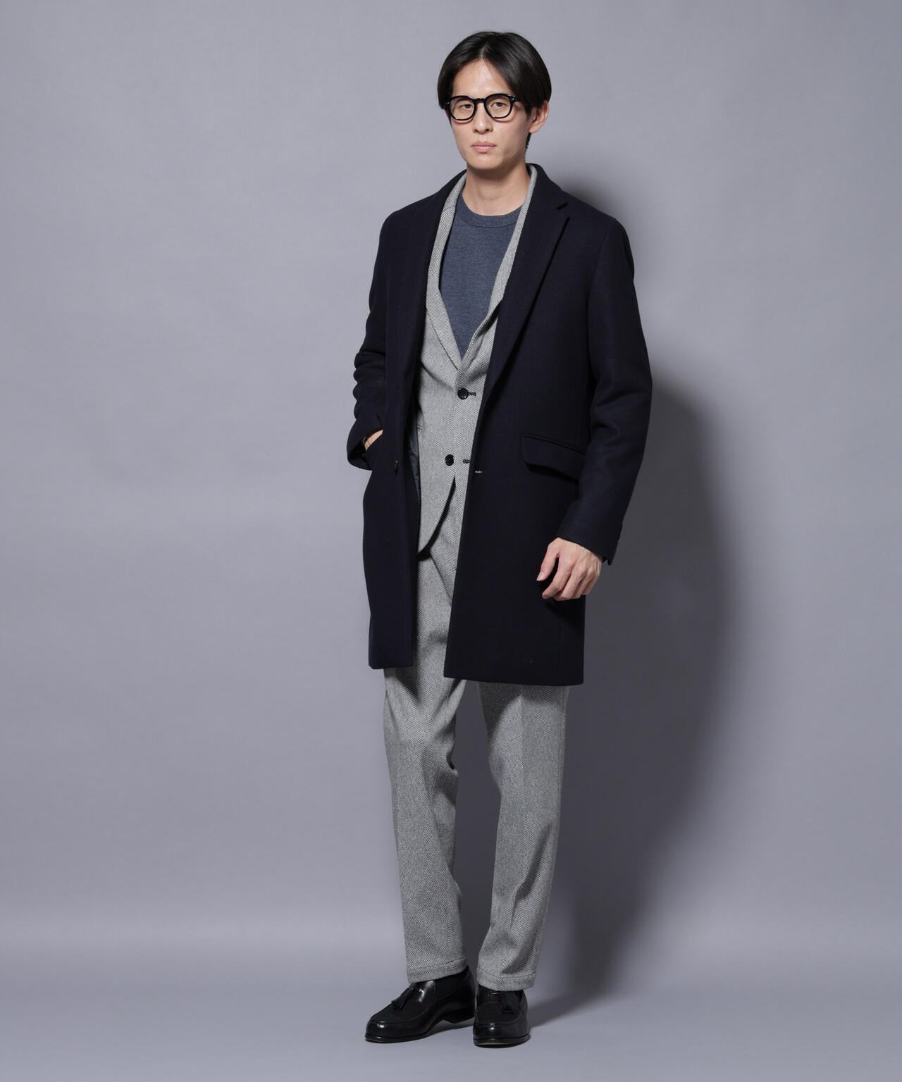 ウール/Nメルトンチェスターコート | NANO universe（ナノ・ユニバース