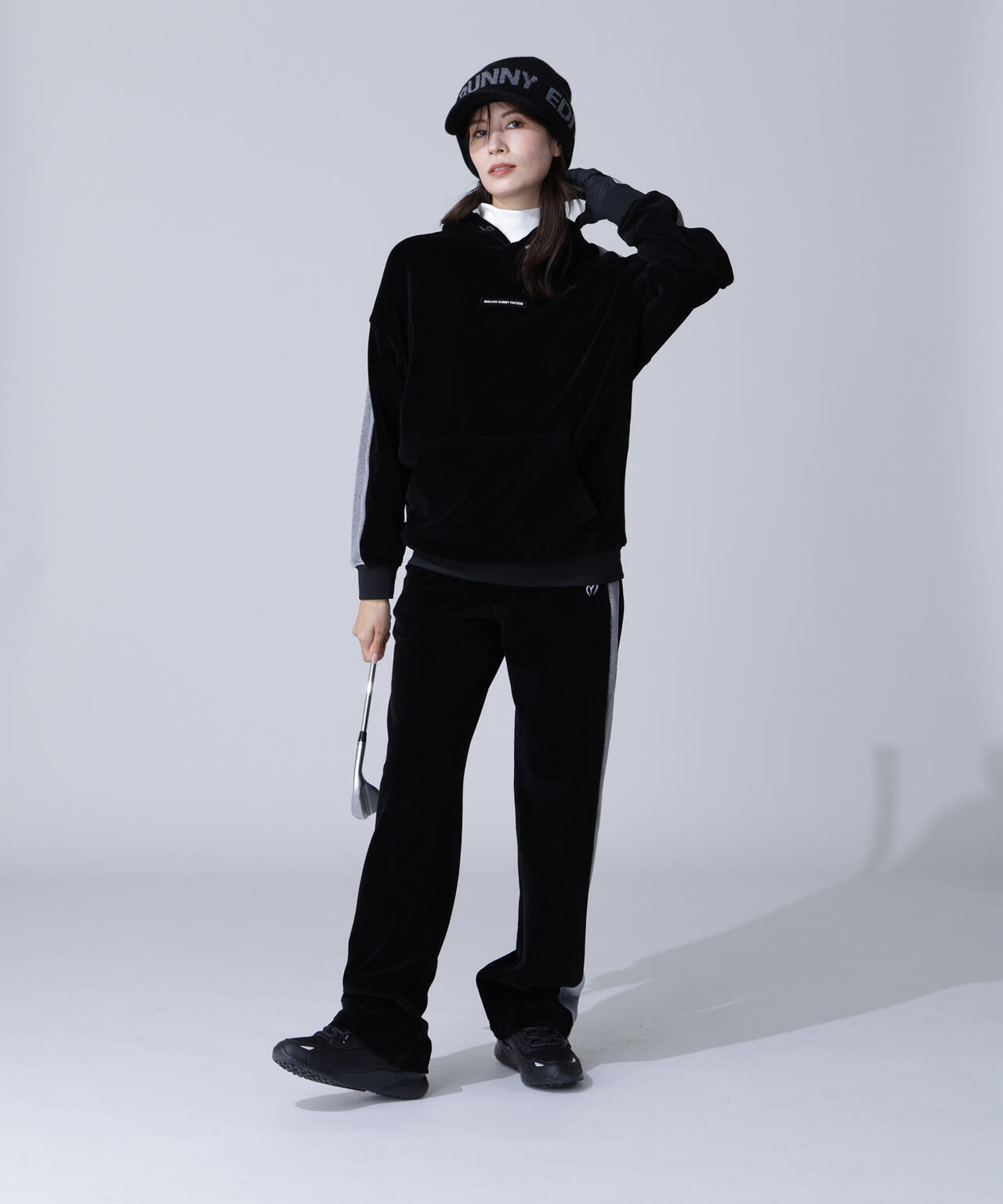 岩井ツインズコラボカラーあり】ベロアフーディプルオーバー | MASTER