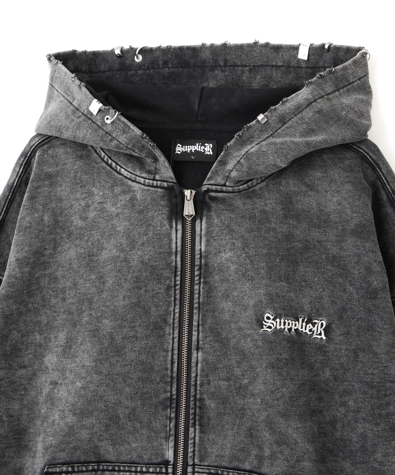 SUPPLIER/サプライヤー/【LHP EXCLUSIVE】VINTAGE WASH PIERCED ZIP