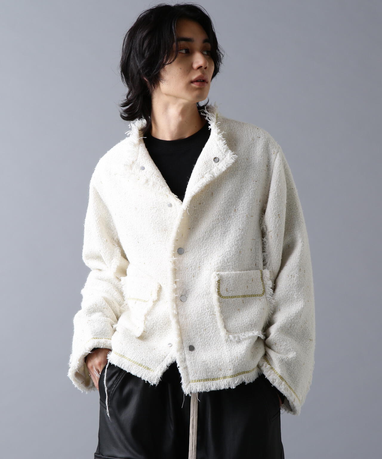 DankeSchon/ダンケシェーン/CHAIN EMBROIDERY TWEED JACKET | L.H.P