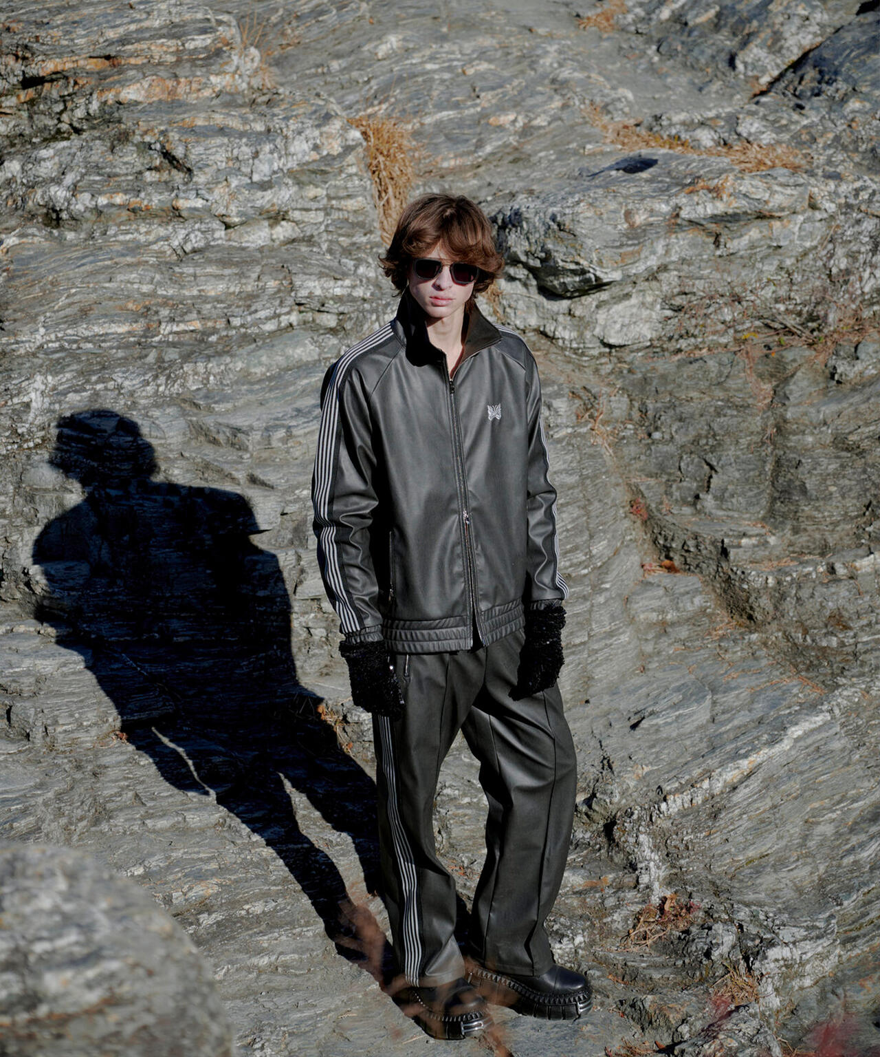 NEEDLES/ニードルズ/【LHP EXCLUSIVE】TRACK PANT - SYNTHETIC LEATHER