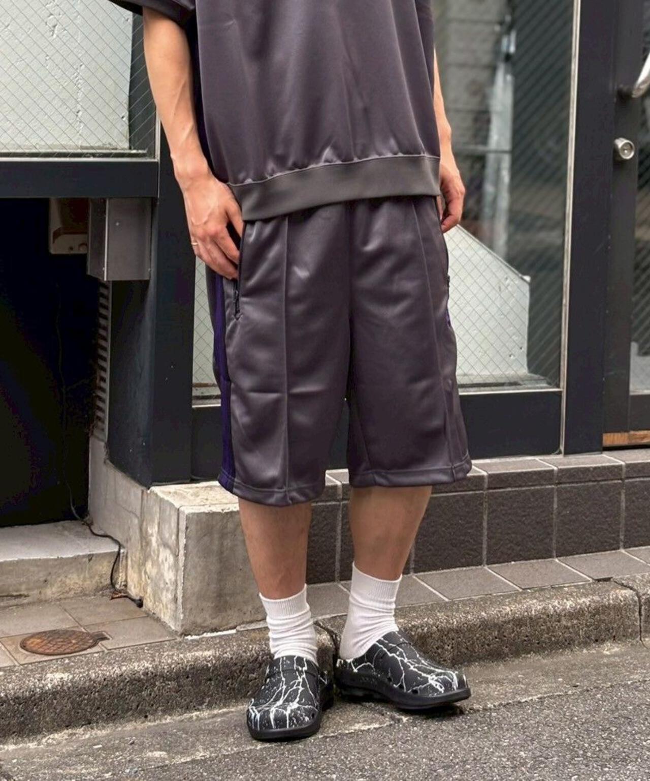 NEEDLES【B'2nd EXCLUSIVE】別注TRACK PANT SHORTS - POLY SMOOTH
