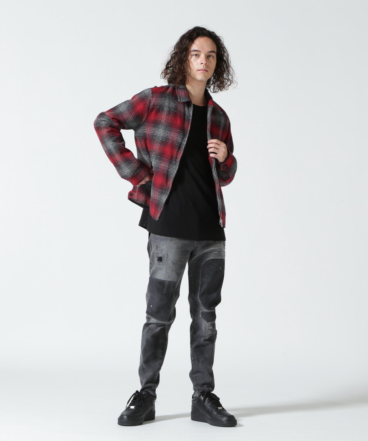 MINEDENIM（マインデニム）Grandrelle V.Check Flannel Over SH | B