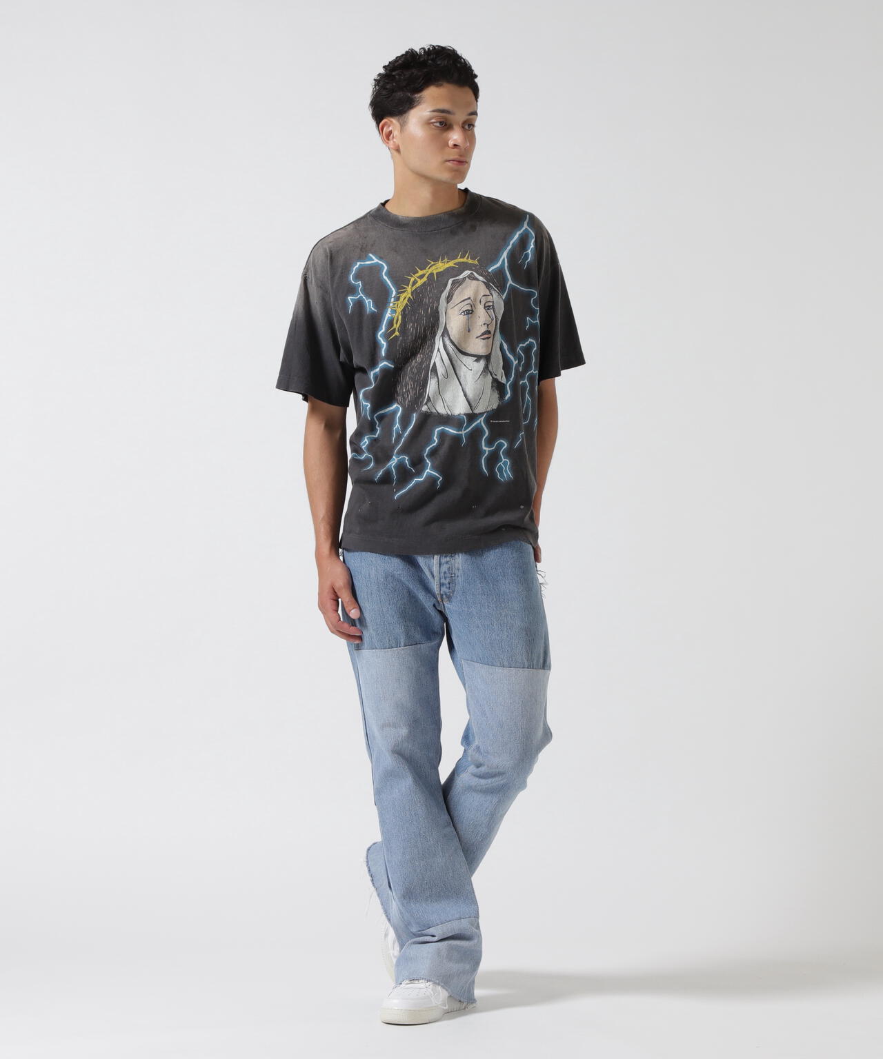 SAINT MICHAEL/セントマイケル/SS TEE MARIA BLACK | ROYAL FLASH