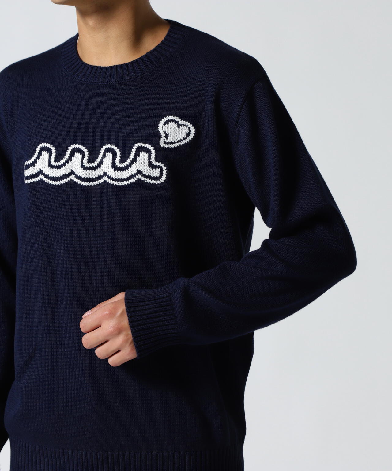 muta MARINE/ムータ マリン/別注 WAVE CREW KNIT | ROYAL FLASH