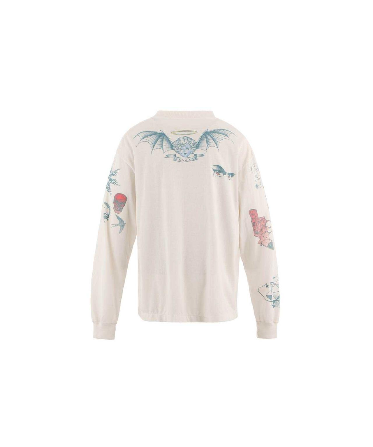 SAINT MICHAEL/セントマイケル/DW_LS TEE/TATTOO/WHITE | ROYAL FLASH