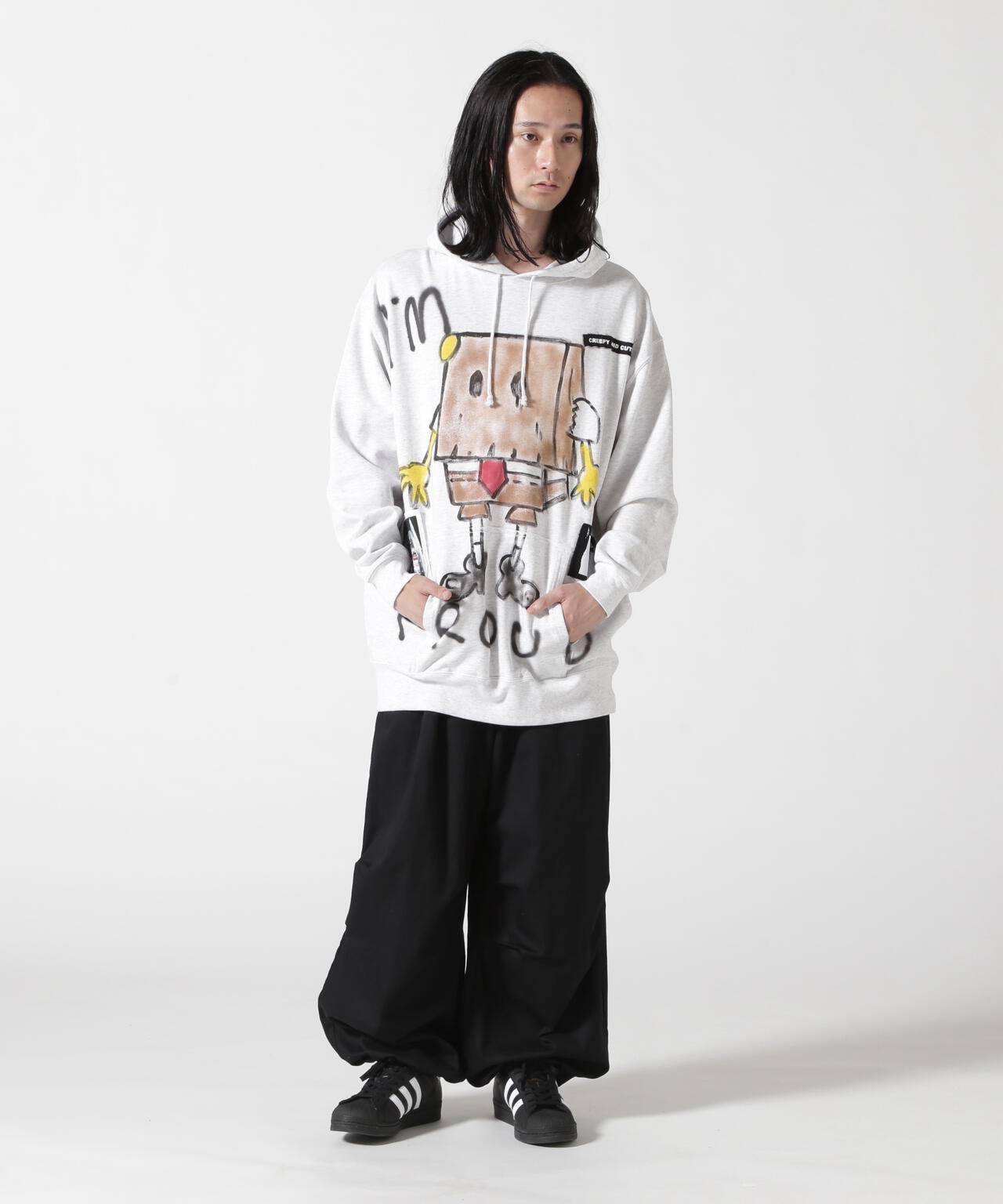 guernika/ゲルニカ/Hand Painted Hoodie - ANONYMOUSE | ROYAL FLASH