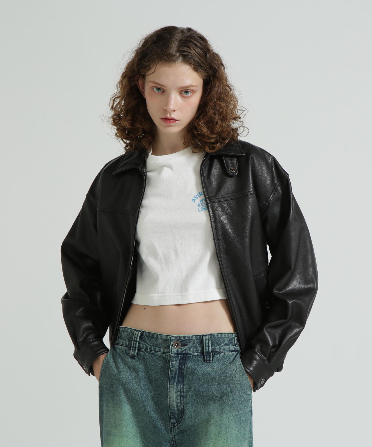 WOMAN》GOAT VEGE SWING TOP/LEATHER JACKET | AVIREX（アヴィレックス