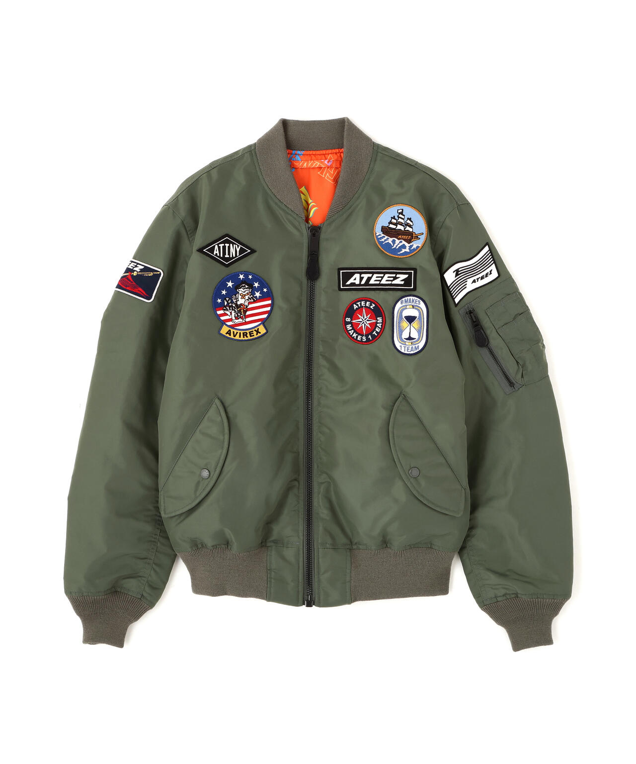 AVIREX × ATEEZ / REVERSIBLE MA-1 | AVIREX（アヴィレックス