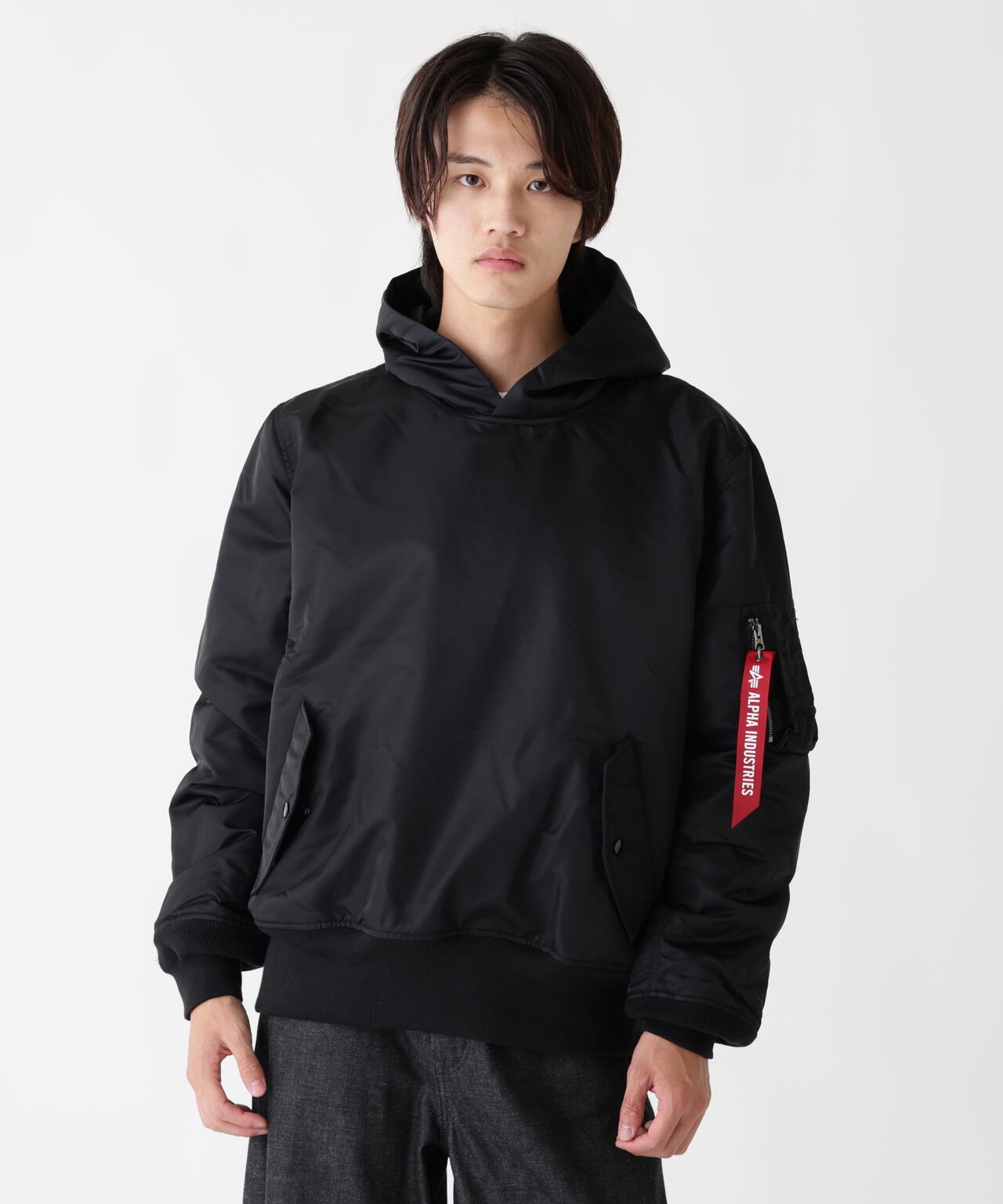PULL-OVER HOODED MA-1 | Alpha Industries（アルファ